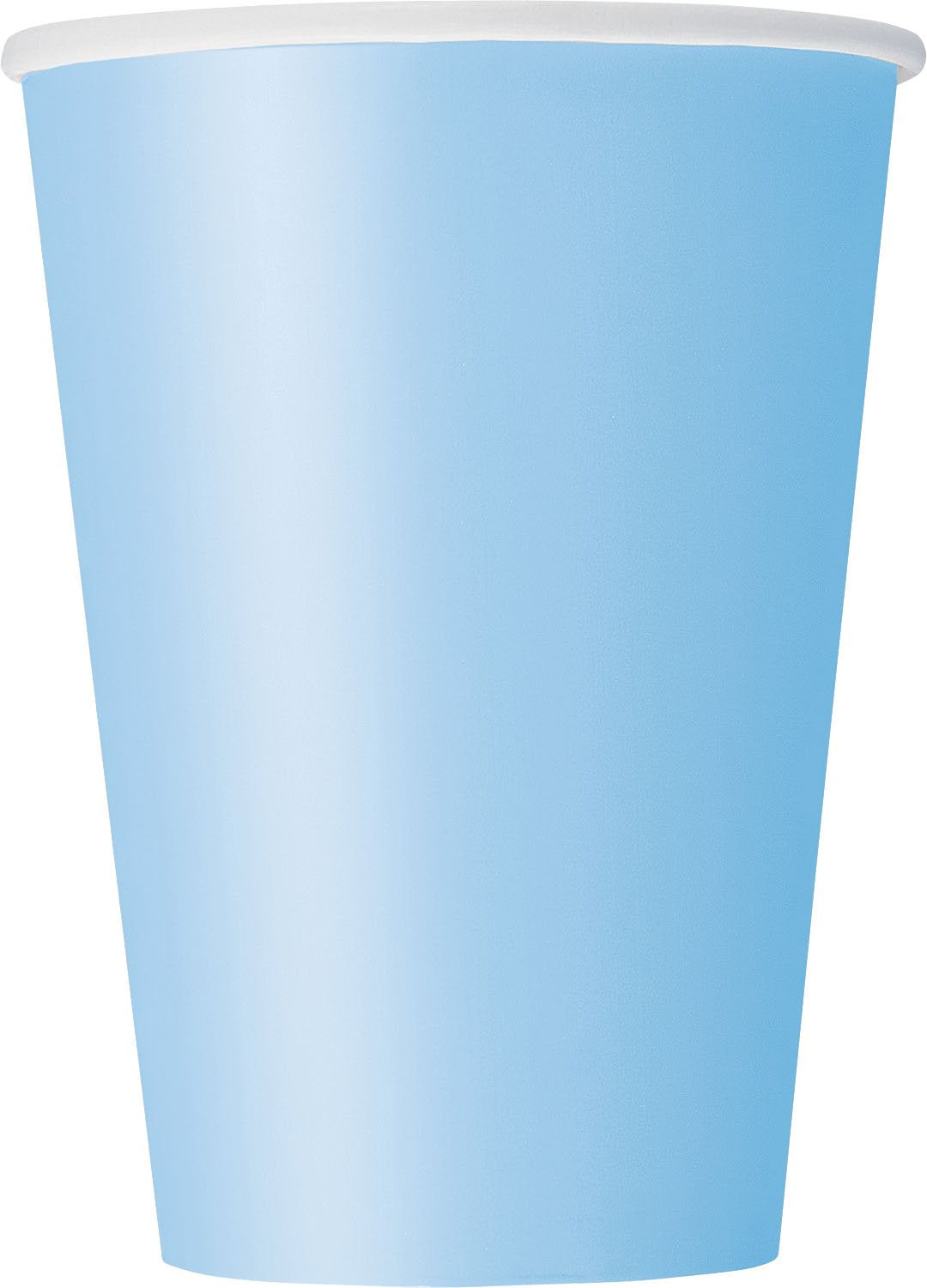 Powder Blue Solid Paper Cups - 12Oz (Pack Of 10) - Exquisite Color & Design - Perfect For Any Occasion
