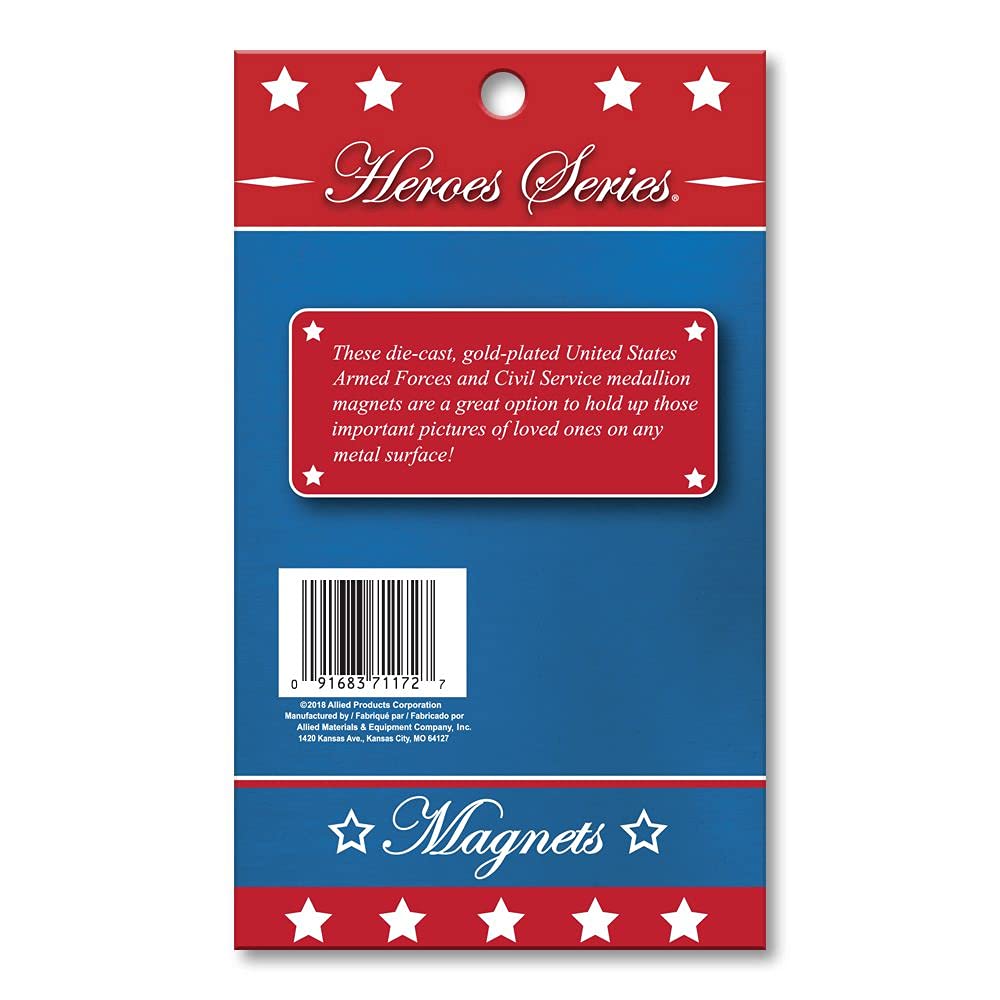 Allied Products Heroes Series Firefighter Medallion Large Magnet - 3'' Diameter