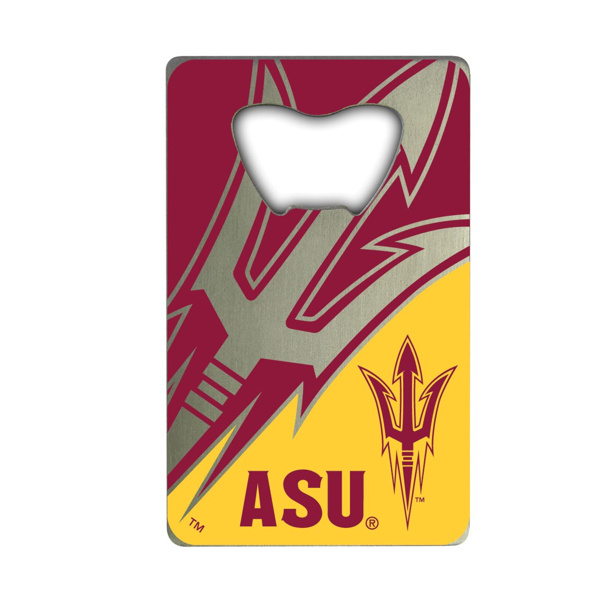 Fanmats 62572 Arizona State Sun Devils Credit Card Style Bottle Opener - 2    X 3.25