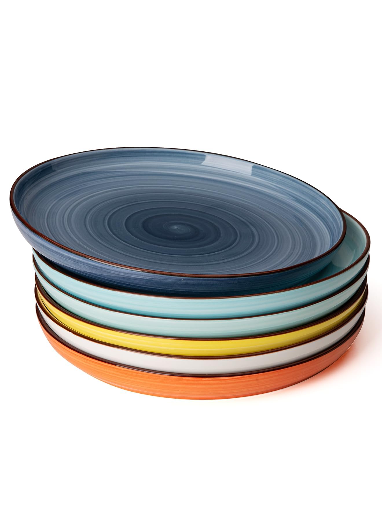 Sweese Dinner Plates, 10 Inch Round Porcelain Plates, Dish Set For Lunch, Party, Wedding, Restaurant, Microwave, Oven, Dishwashe