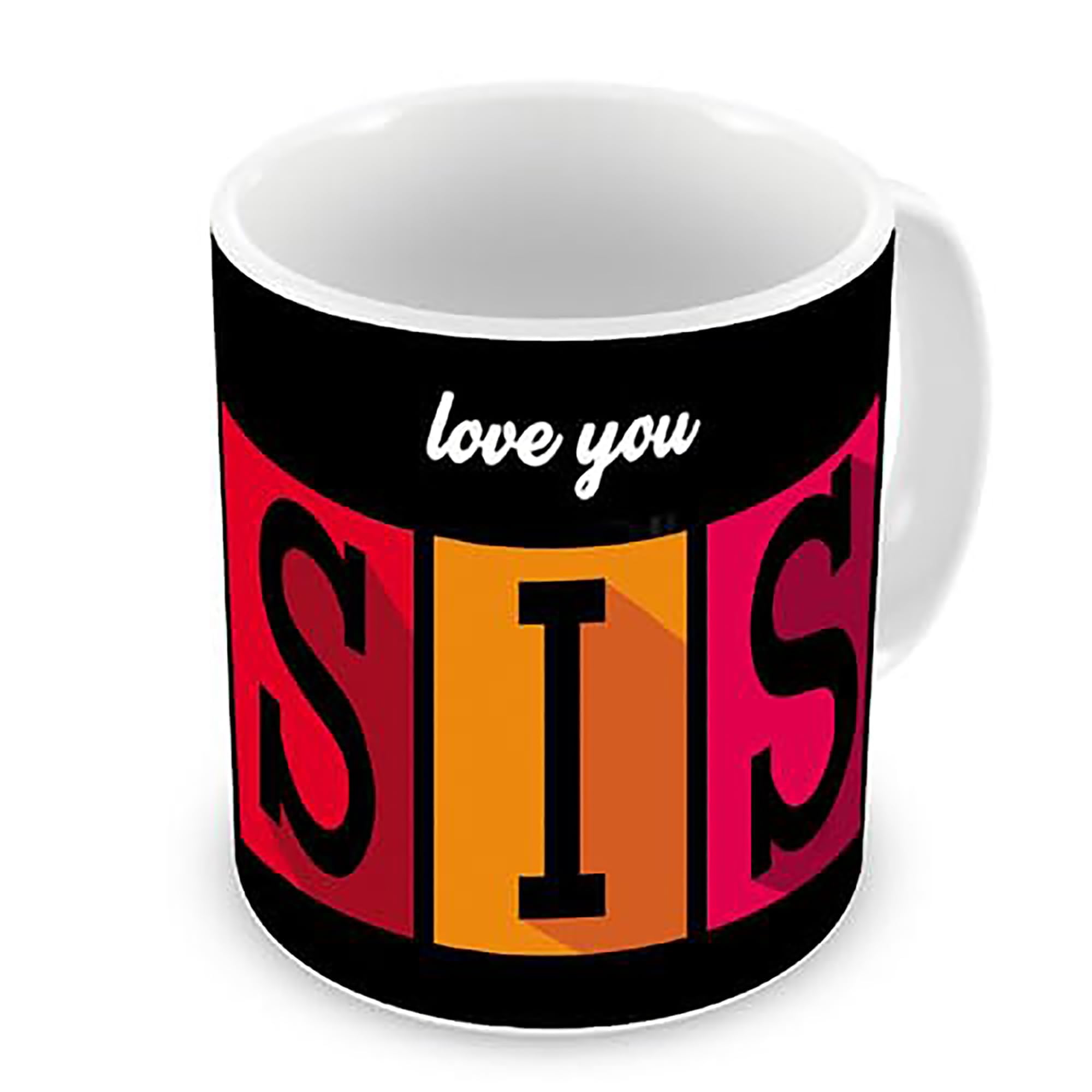 exciting Lives Love You Sis Mug  Gift for Birthday, Raksha Bandhan, Rakhi, Gift for Sister, Cousins, Siblings, Rakhi Gift  330