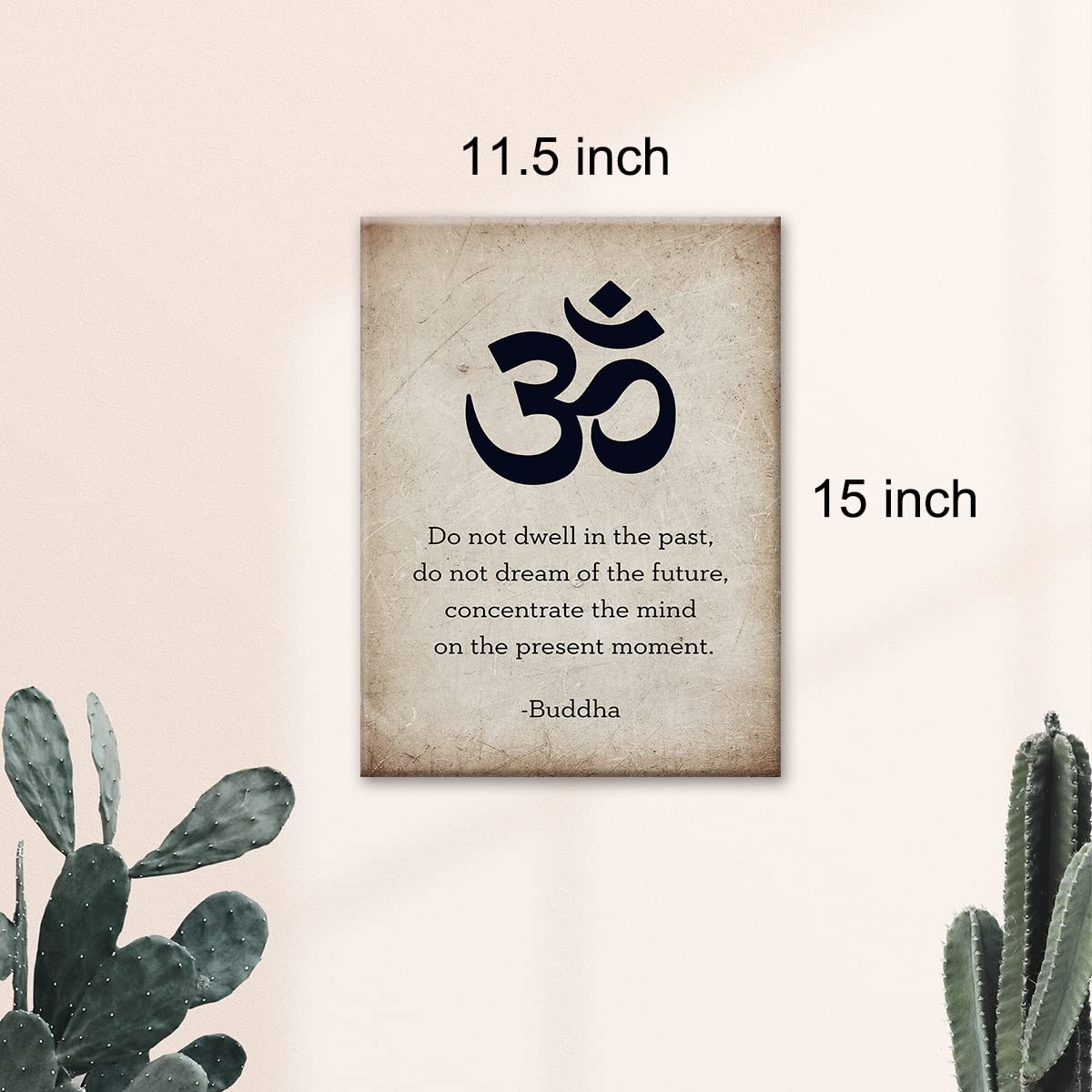 Positive Buddha Life Quote Wall Art Canvas Print Inspirational Sayings Poster Framed Artwork Vintage Painting For Home Wall & Ta
