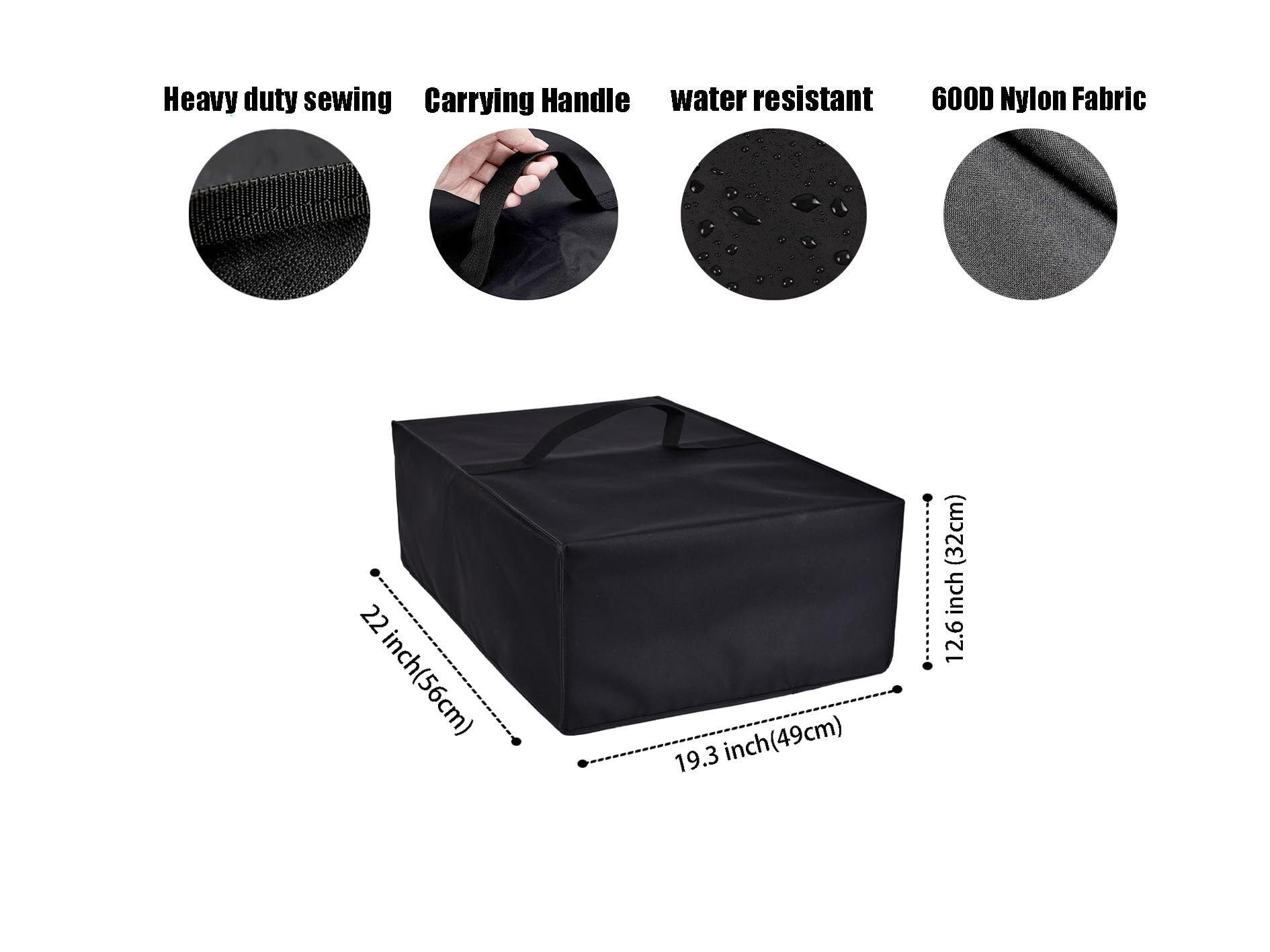 Nuenss-Ror Microwave Oven Grill Cover Protector,Nylon Fabric Dust-Proof Cover Case Protections For Farberware Countertop Microwa