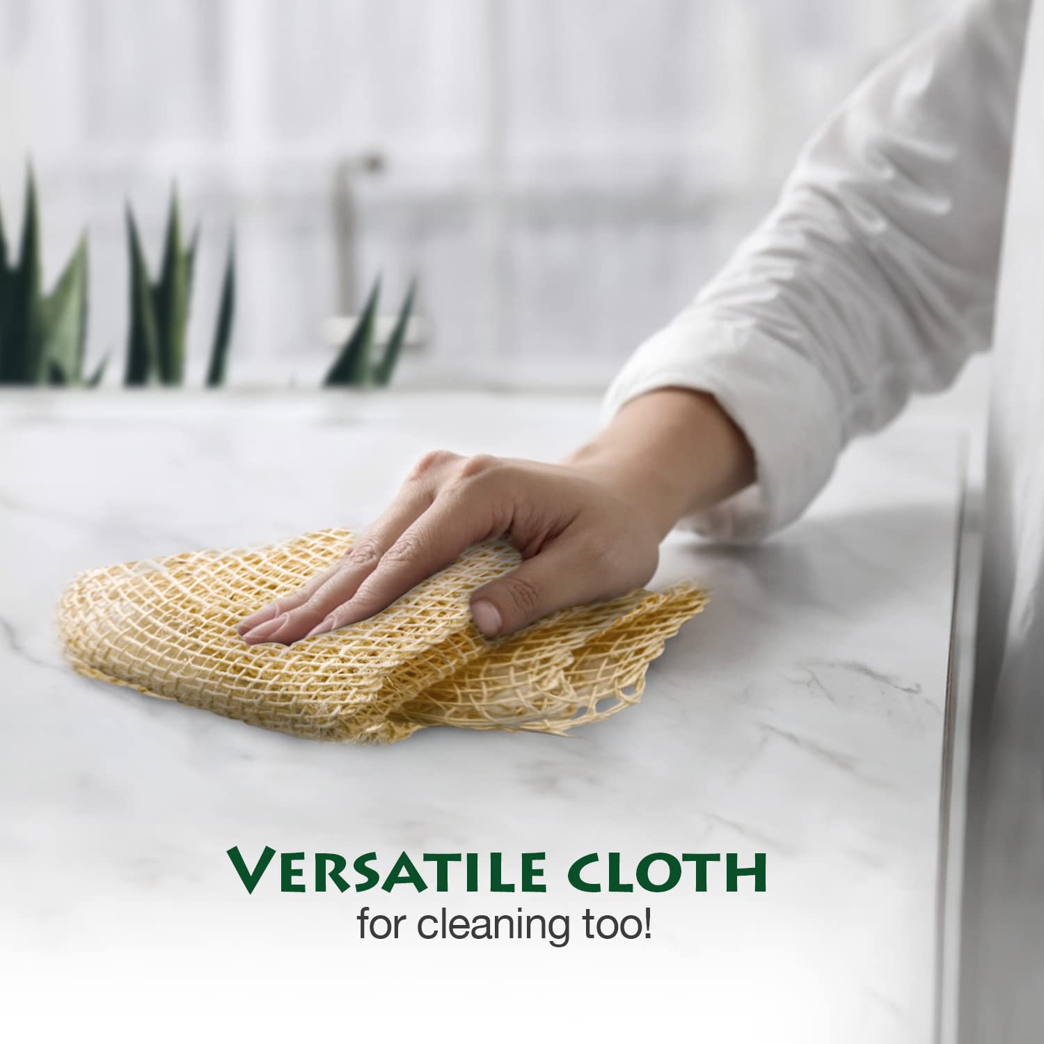 Ayate Washcloth, Face & Body Exfoliating Wash Cloth For Shower, Body Loofah Alternative, Scrub Towel, Resists Mold, Made From Ag