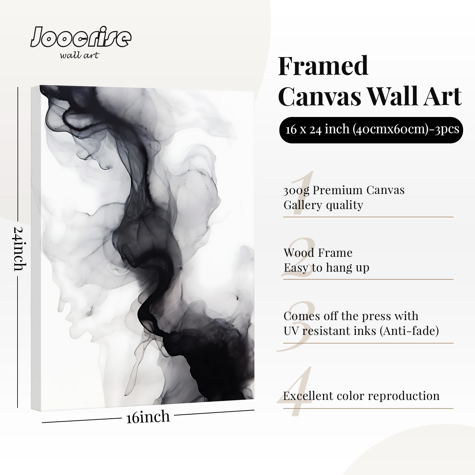 Black White Abstract Wall Art Decor Set Of 3 Modern Wall Art Minimalist Canvas Wall Decor Black White Abstract Prints Modern Pic