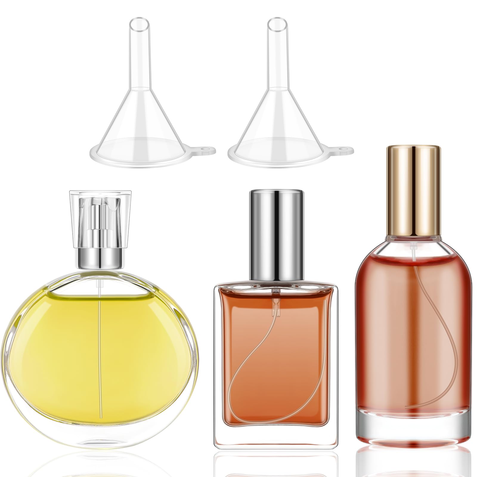 Domensi 3 Pcs Refillable Perfume Bottle for Women Travel Liquid Container