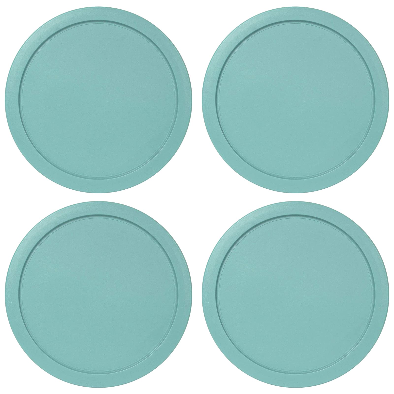 Replacement Lid for Pyrex 7.5 (7 Cup) Storage Plastic Cover Bowl 7402-PC Turqoise (4-Pack)
