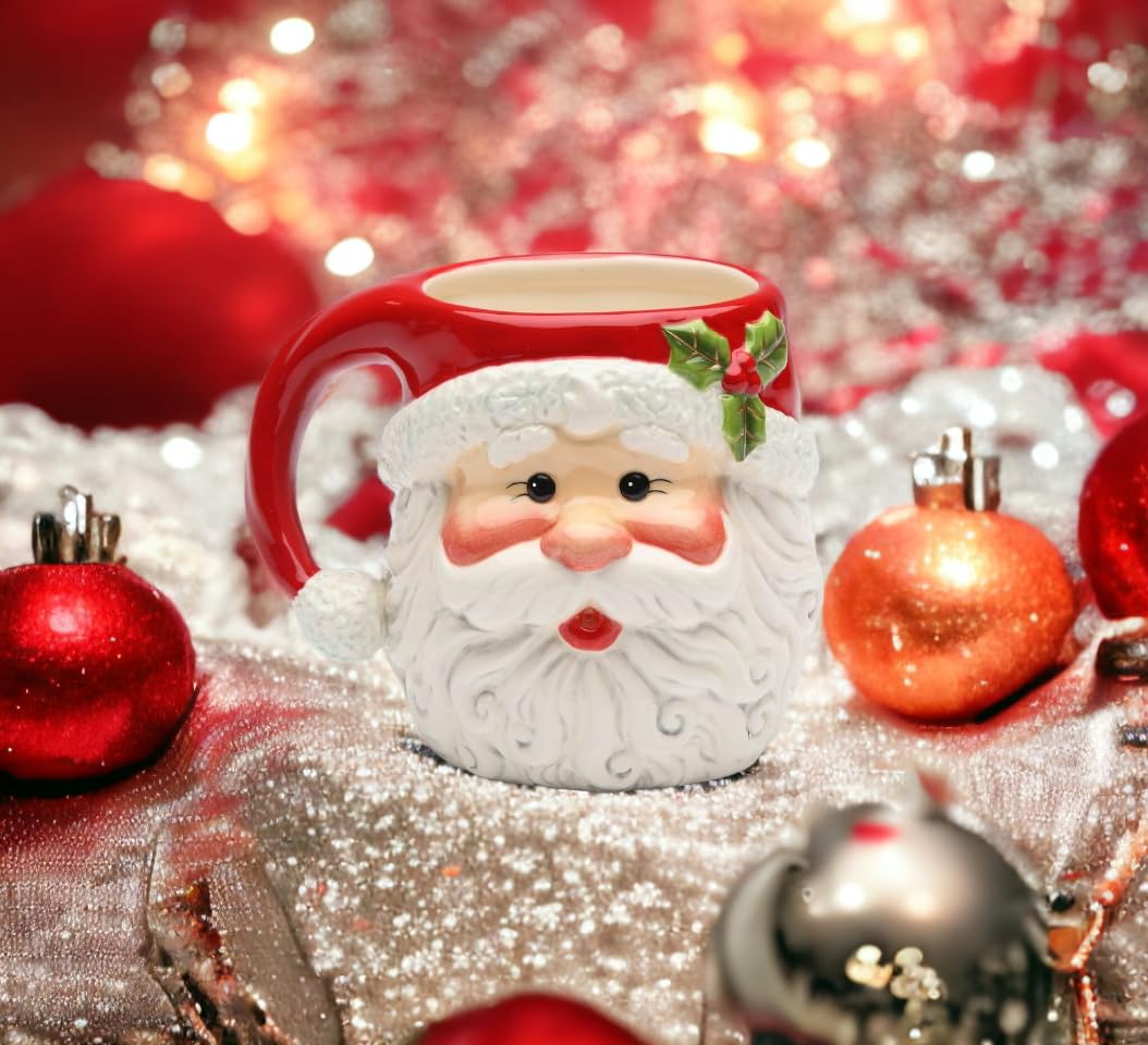 Cosmos Gifts Christmas Santa Mug 10 oz  3-7/8'' H
