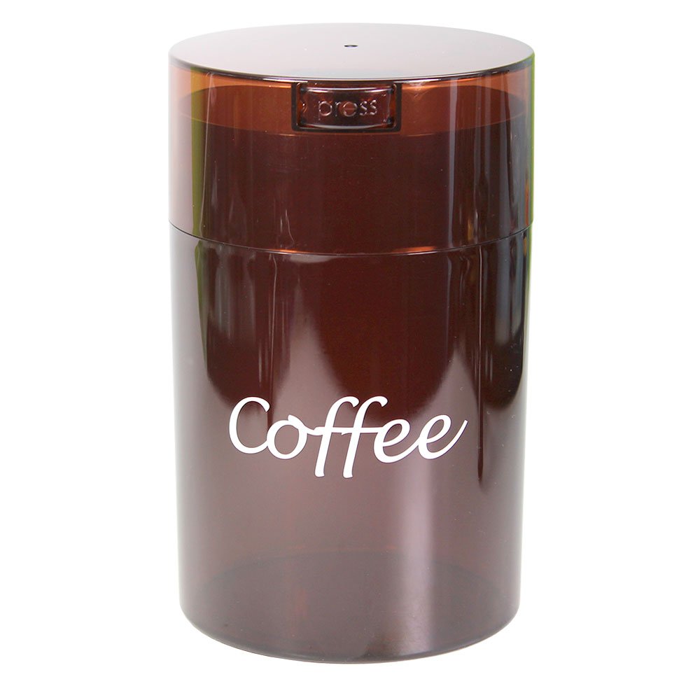 Coffeevac 1 Lb - The Ultimate Vacuum Sealed Coffee Container, Coffee Tint W/Logo