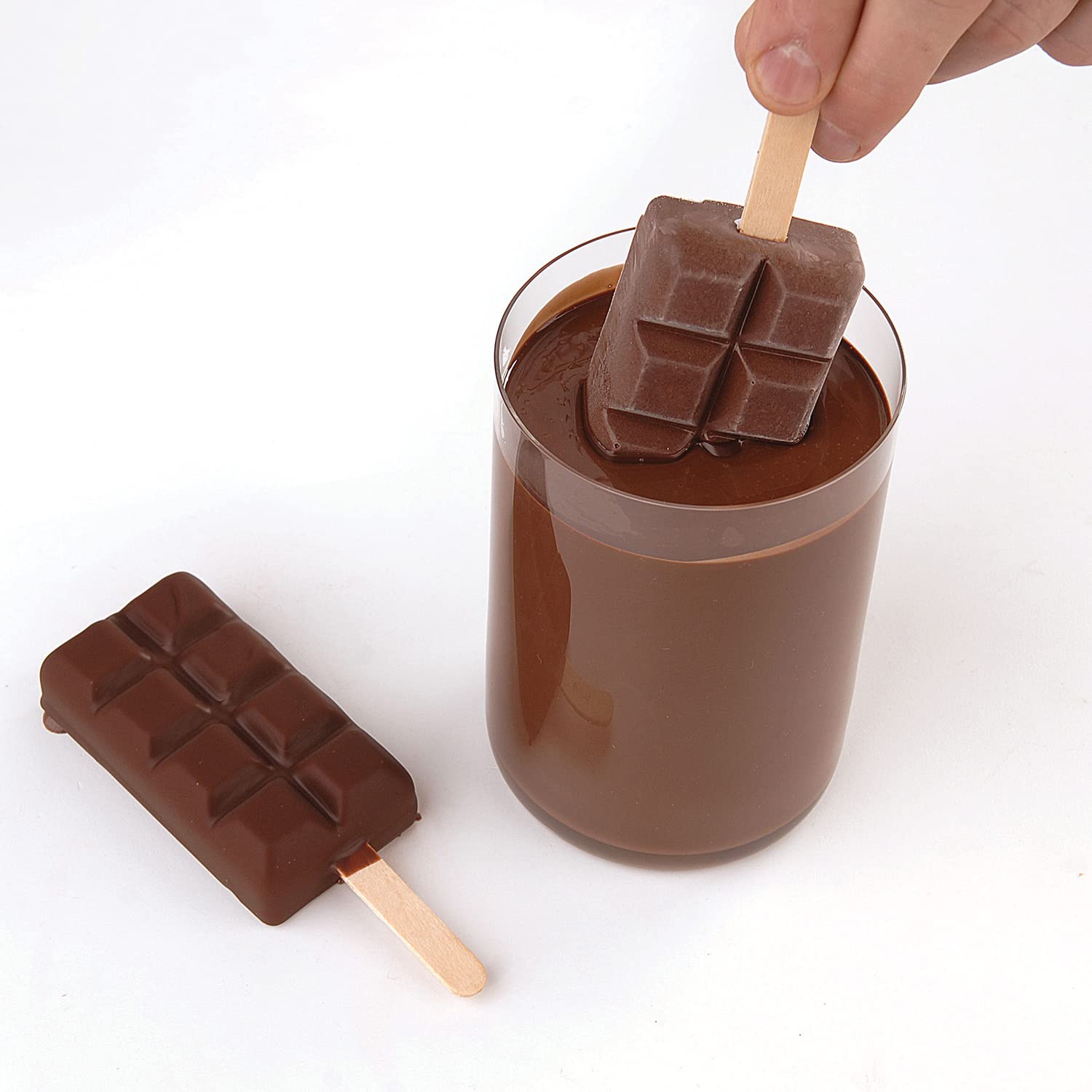 Silikomart Silicone Easy Ice Cream Bar Mold, Set Of 2, Chocostick