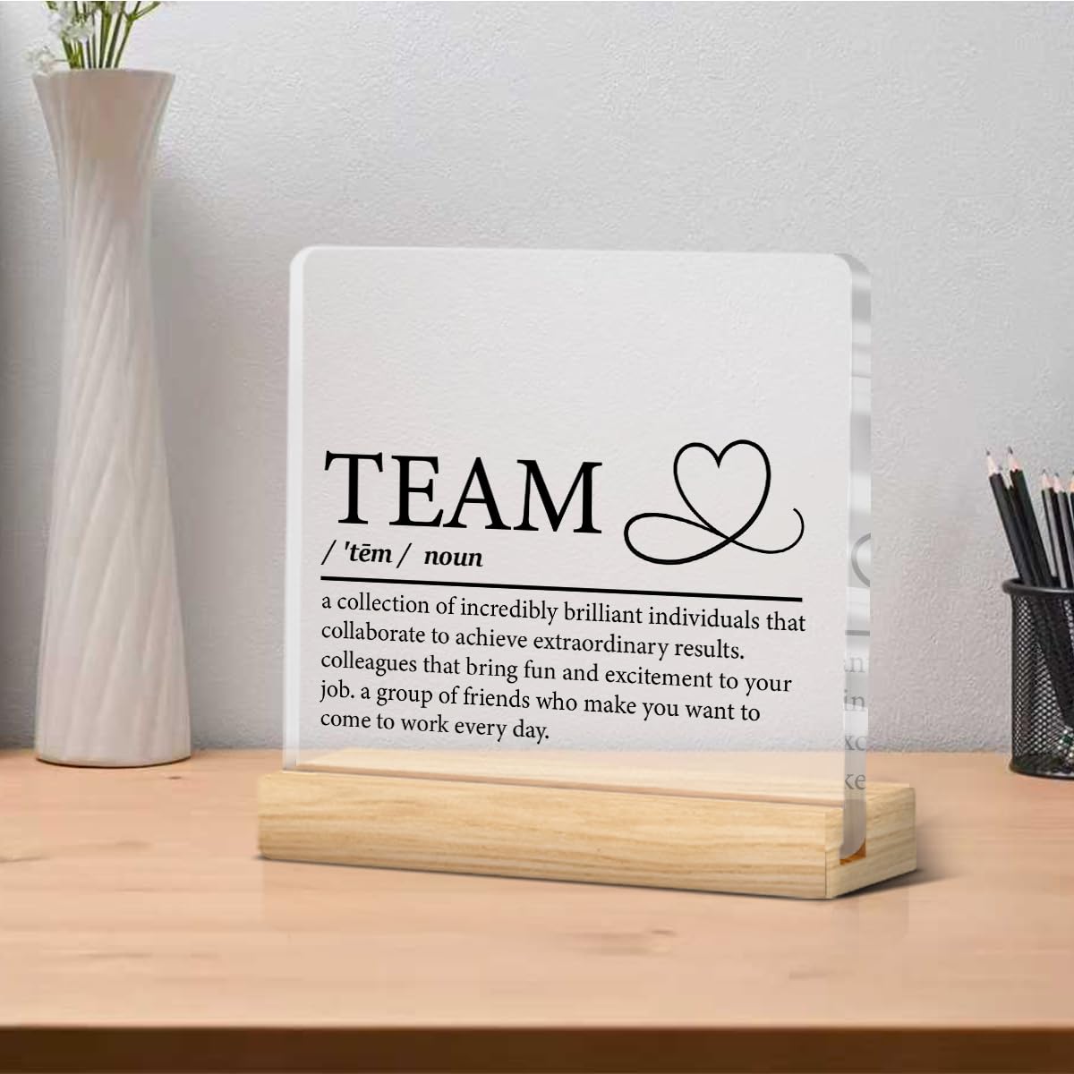 Team Appreciation Gifts for Coworkers Employees, Office Gifts for Women Men Staff Work Bestie Teachers Coaches, Teamwork Desk De