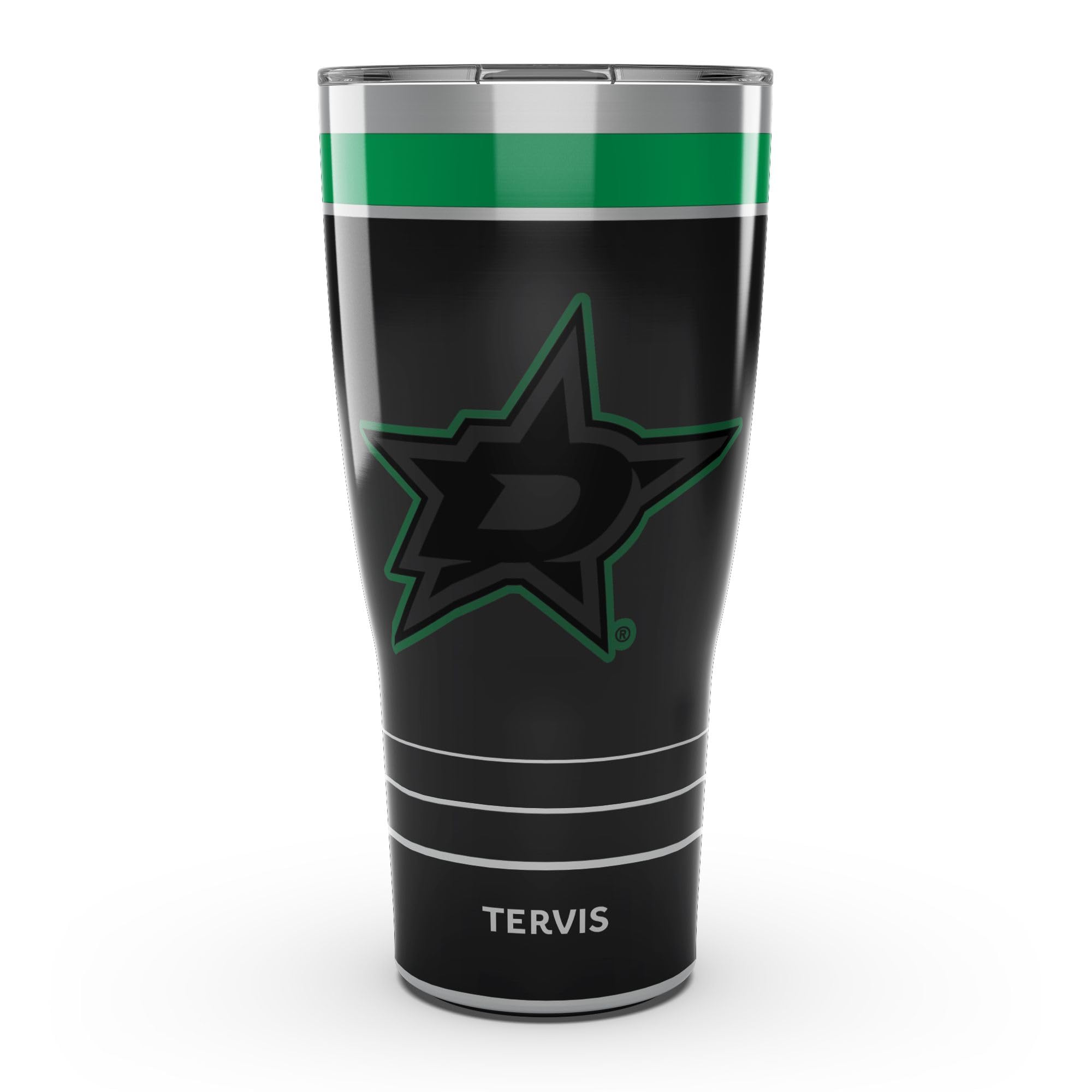 Tervis Traveler NHL Dallas Stars - Night Game Triple Insulated Tumbler Travel Cup Keeps Drinks Cold & Hot, 30oz, Stainless Steel