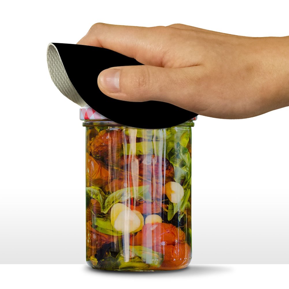 Solid Color Black Round Rubber Non-Slip Jar Gripper Lid Opener