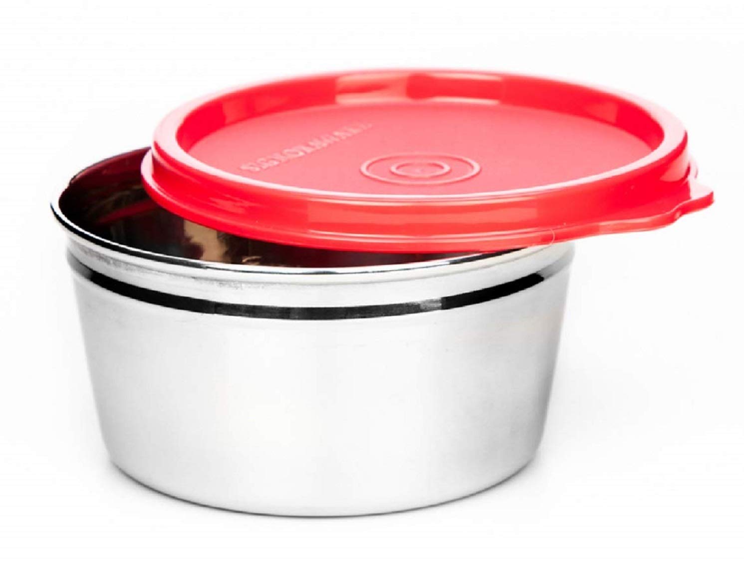 Signora Ware Tiny Wonder Stainless Steel Container, 250 Ml, Red