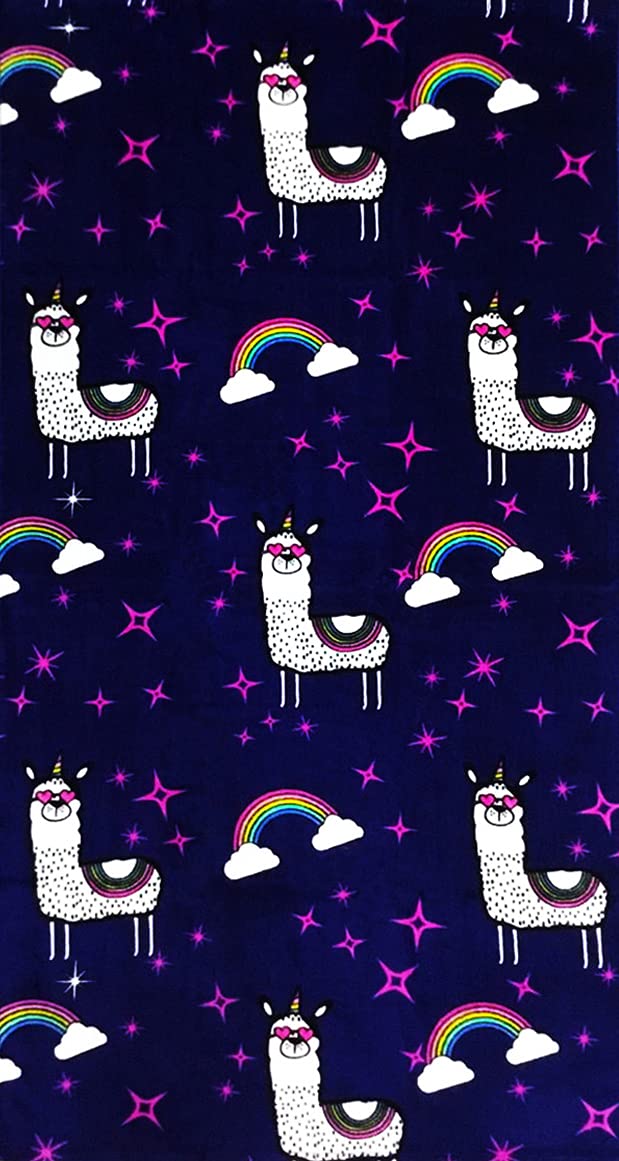 Yifontin Beach Towel For Kids Velour Terry Blanket Throw 100% Cotton 24X48 Inches For Swimming Bath Travel Camping And Picnic, N