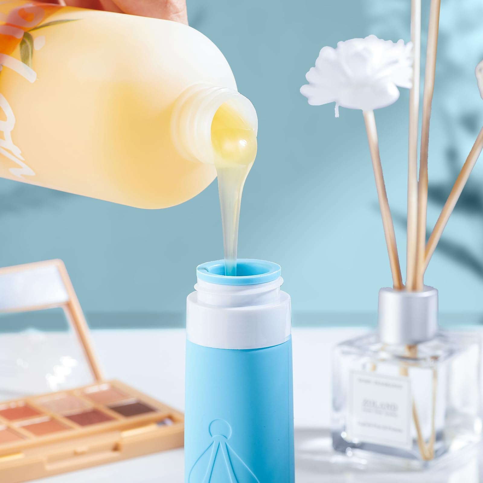 INSFIT Travel Bottles for Toiletries  TSA Approved 3oz Travel Size Containers  BPA Free Leak Proof Squeezable Silicone Tubes for Shampoo Conditioner Lotion Soap with Labels
