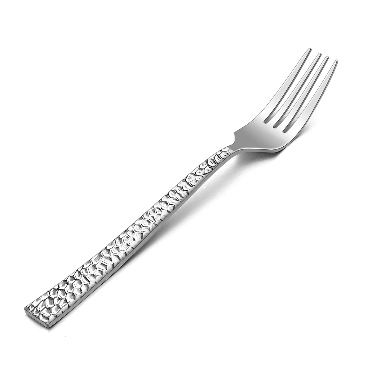 Hammered 12 Pieces Dinner Forks Set, Haware Stainless Steel 7.9 Silverware Set For Home/Kitchen/Restaurant, Classic Elegant Desi