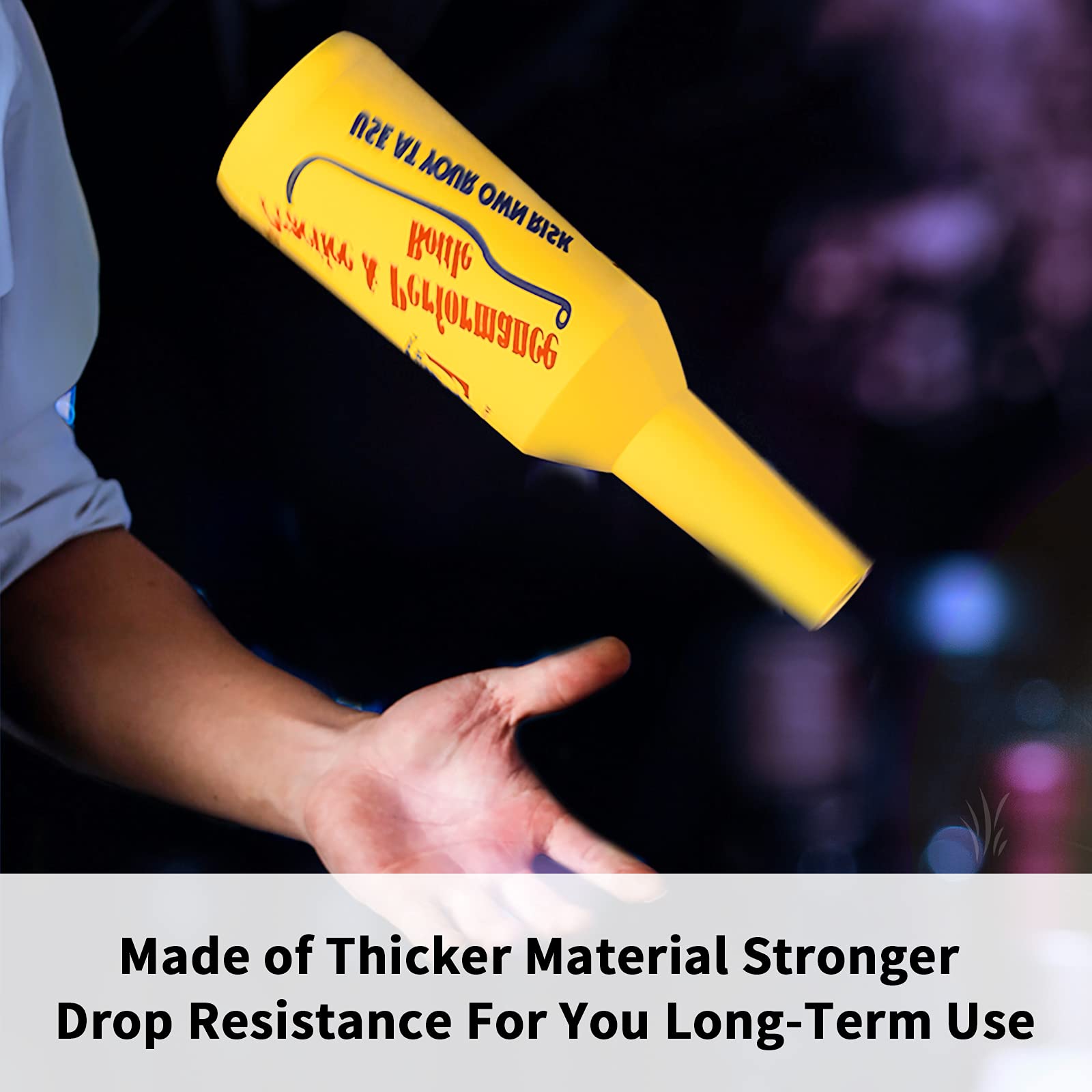 Suprobarware Flair Bottle Decorative Bottles - 25Oz/750Ml Height Flair Bartender Practice & Performance Bottle, Set Of 10