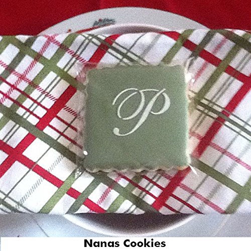 Designer Stencils 1.25 Inch Small Script Cake Stencil, Beige/Semi-Transparent