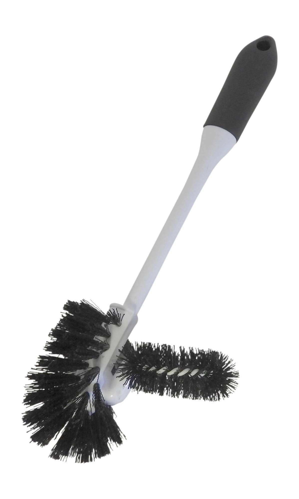 Dependable Industries Inc. Essentials Toilet Bowl Brush Set With Rim Cleaner And Holder Set - Toilet Bowl Cleaning System With S