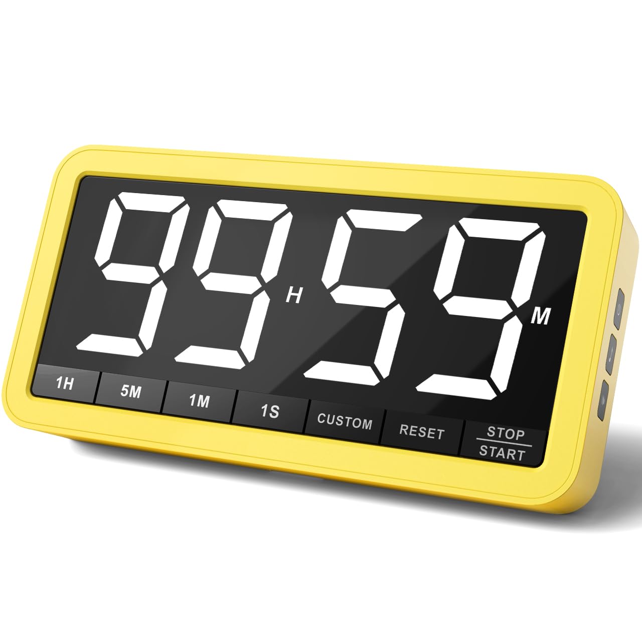 VOCOO Digital Kitchen Timer with 7.8    Extra Large Display, Magnetic, 3 Brightness, 4 Alarms and 3 Volume Levels, Battery Count