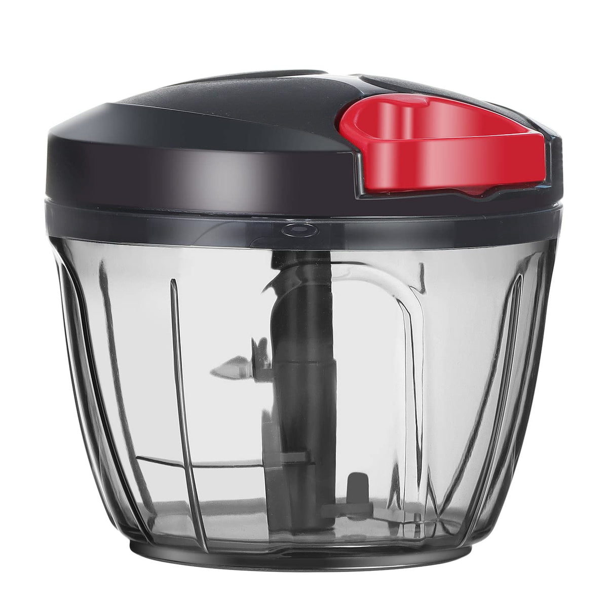 Ourokhome Hand Pull Food Processor - Portable Manual String Vegetable Chopper Small Kitchen Speed Mincer For Veggie, Garlic, Oni