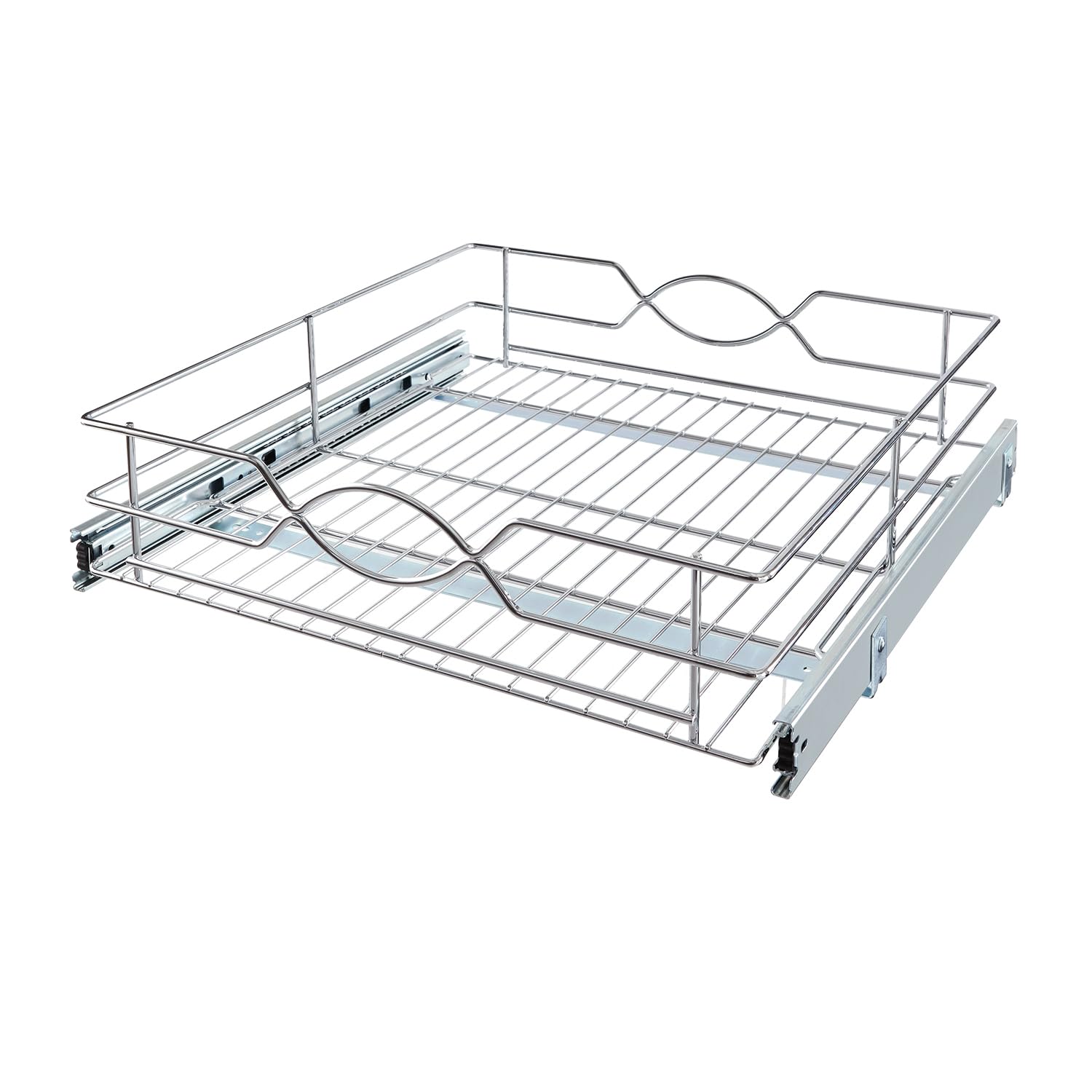 Knape & Vogt SingleTier Wire Pull Out Kitchen and Bath Storage Basket