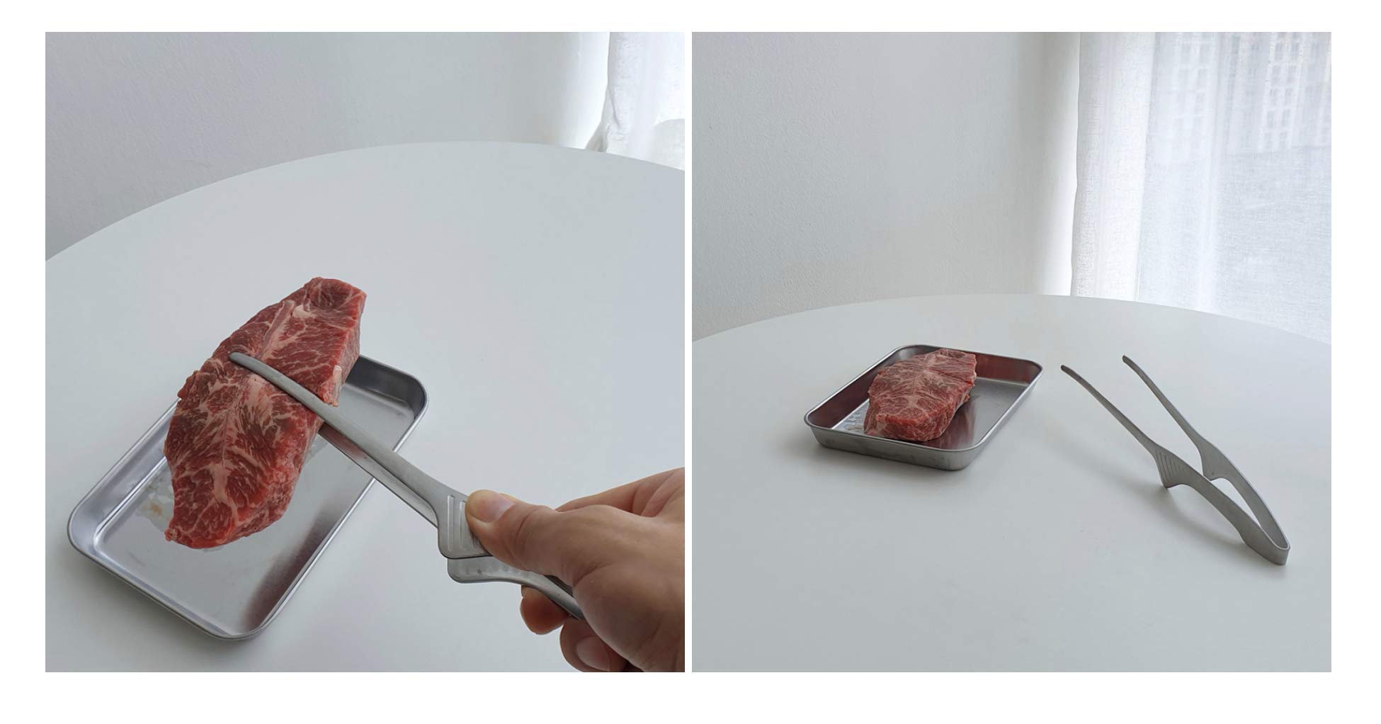 Michelle N Logan Kitchen Tongs For Cooking, Bbq Tongs, Stainless Steel Grill Tongs. Tweezers Slim Stainless Tongs That Do Not To