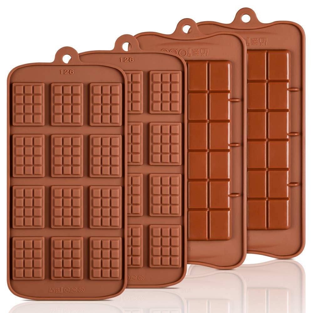 Silicone Break Apart Chocolate Molds - Candy Protein And Energy Bar Silicone Mold