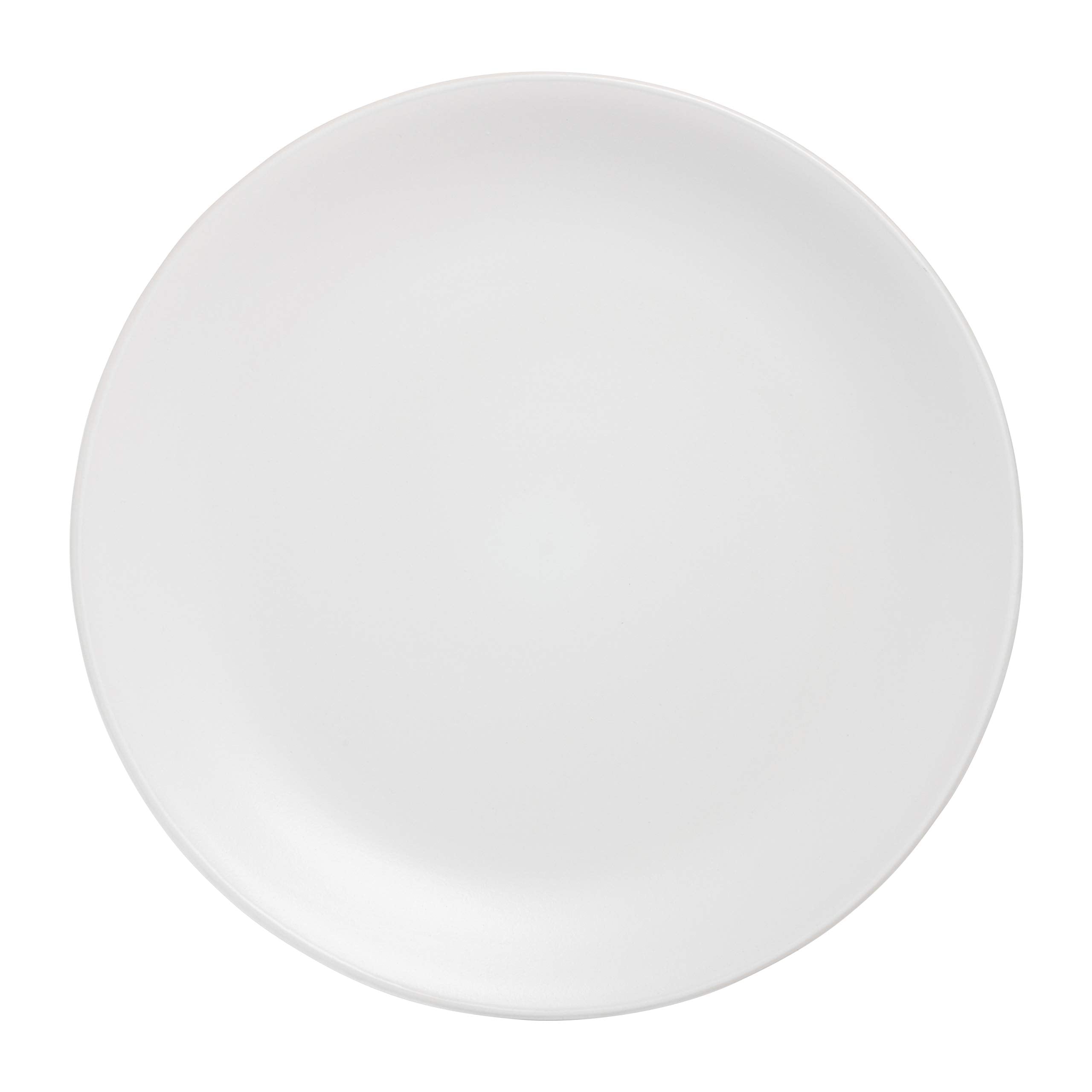 10 Strawberry Street Wazee Matte 10.5 '' Coupe Dinner Plate, Set Of 6, White