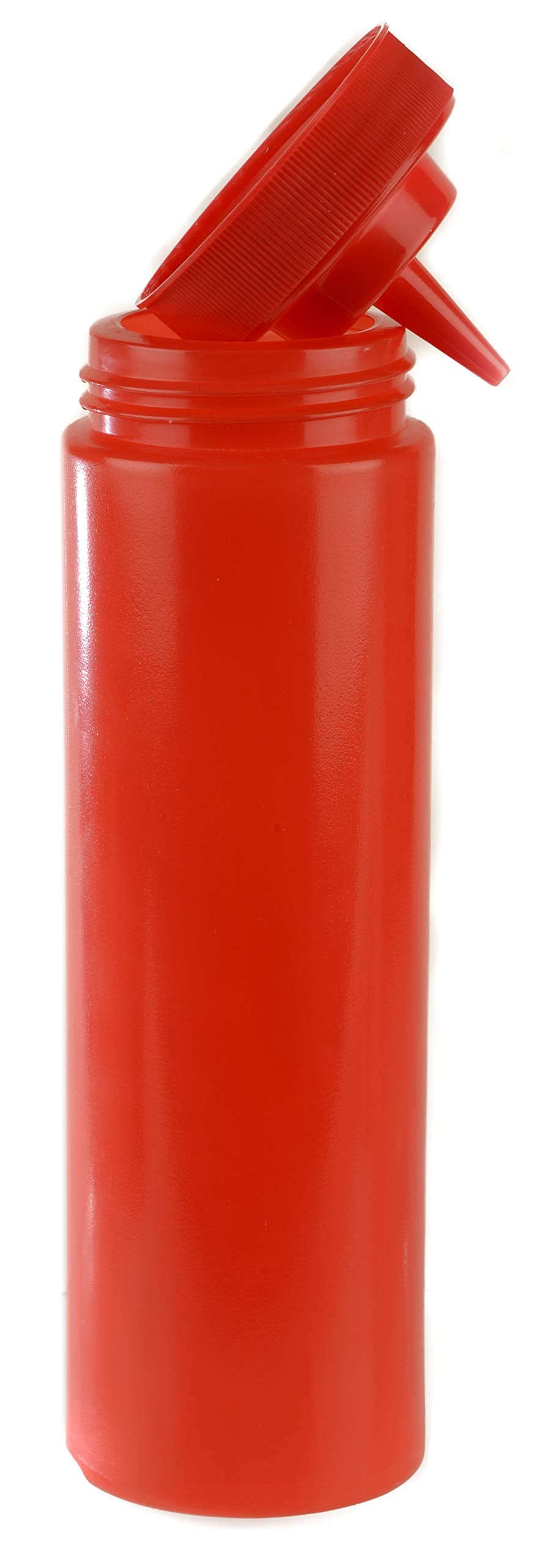 [2 Pack] 24 Oz Red Plastic Condiment Squeeze Bottles Squirt Bottle For Sauces, Dressing, Arts And Crafts, Ketchup, Mustard, Oil,