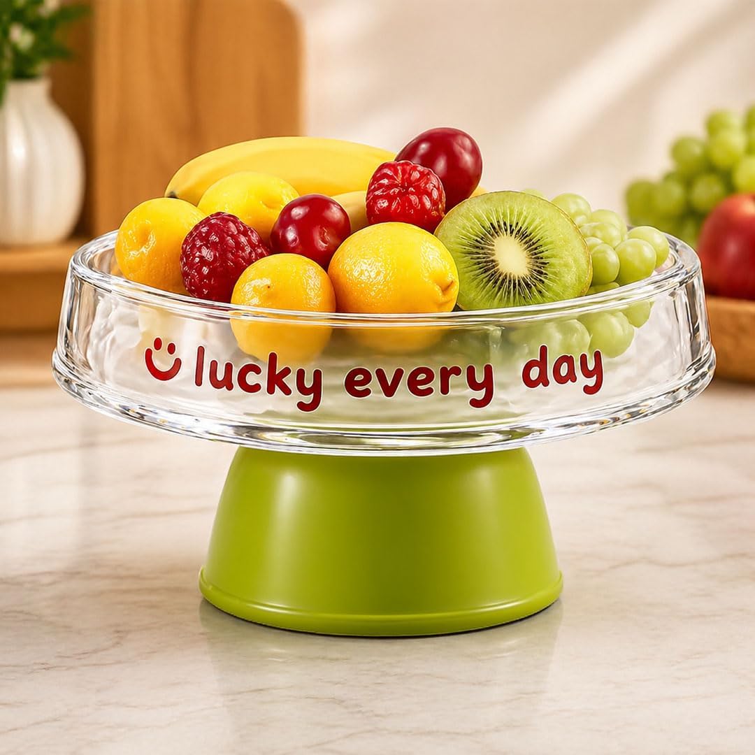Rioware Fruit Bowl MultiUse Snack & Storage Tray | Snack, Candy & Dry Fruit Storage Organizer | MultiPurpose Serving Tray For 