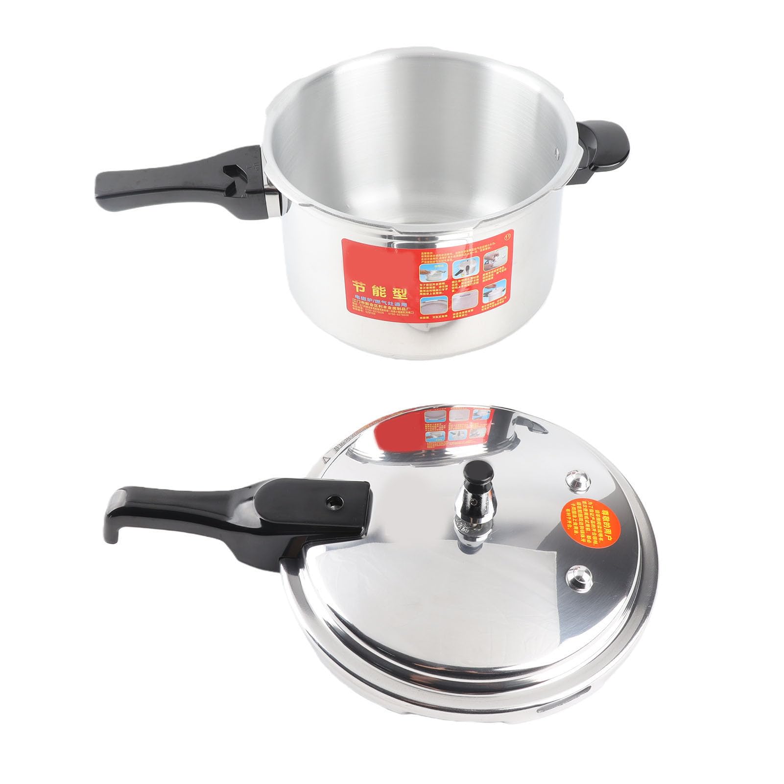 TARSHYRY Pressure Cooker, Aluminum Alloy Pressure Cooker with Compound Bottom for All Stoves, Explosion Proof and High Strength,