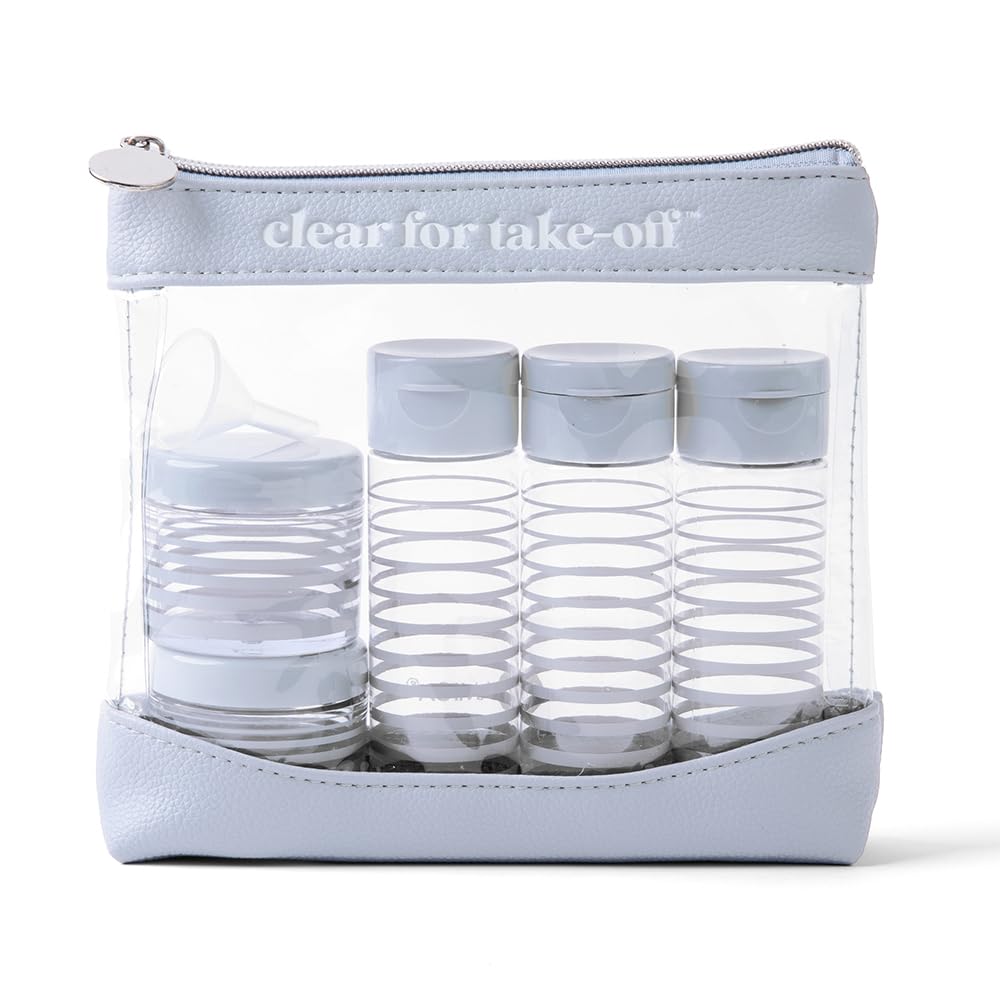 Miamica Bottle Set - Slate Blue, 9 Piece