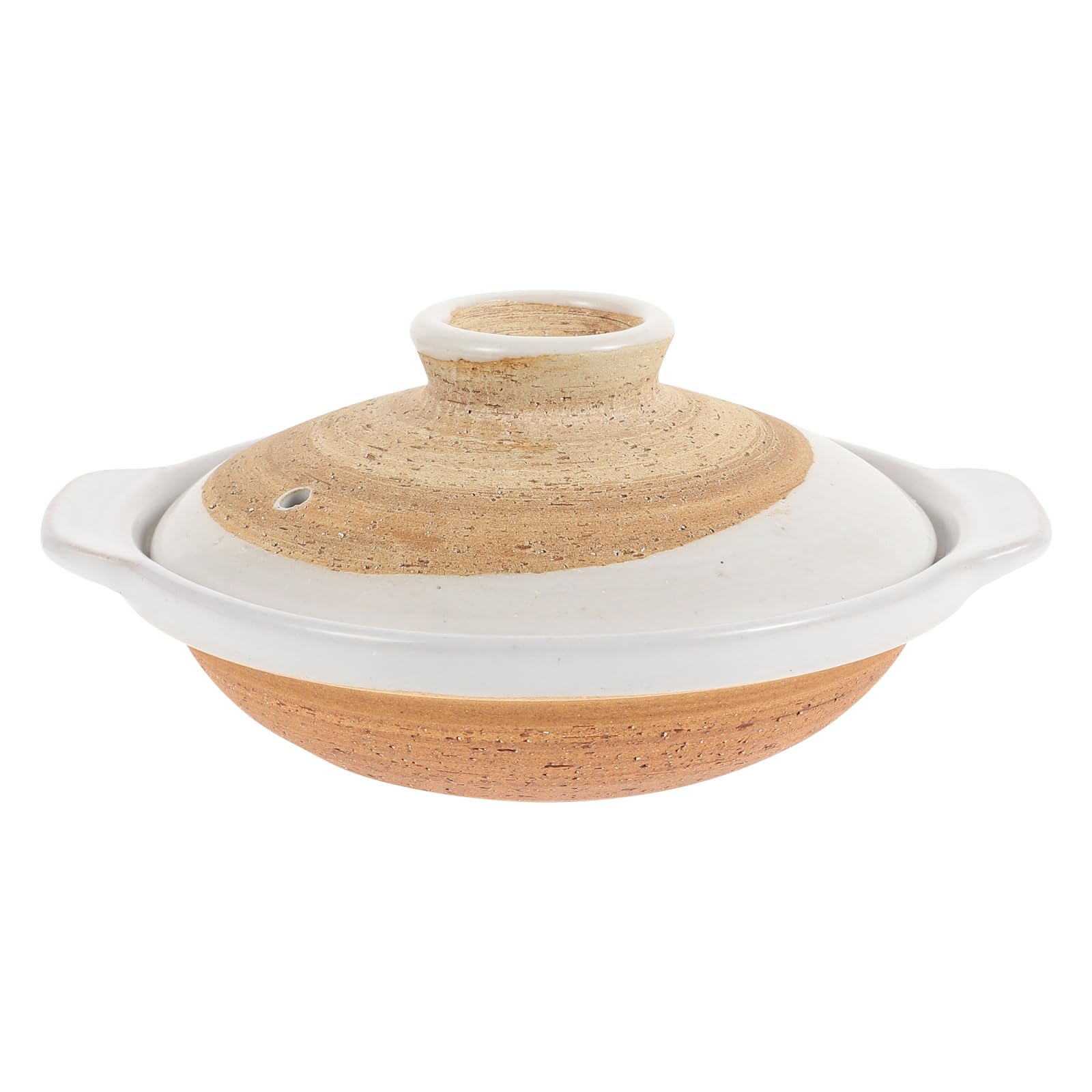 Hemoton Japanese Rice Pot Ceramic Casserole for Braised Chicken Rice Soup and Stew High Temperature Resistant Household Cooking 