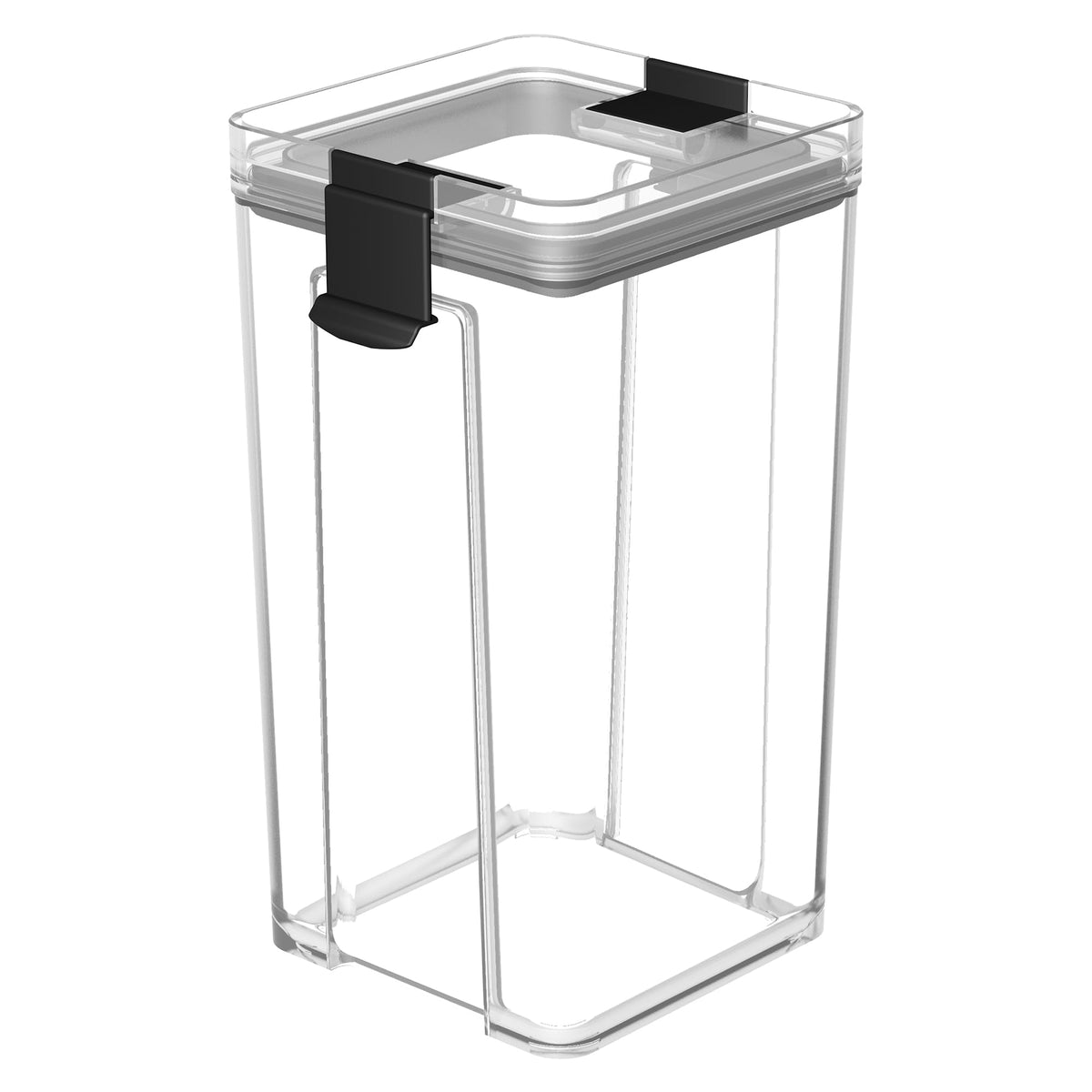 Cetomo 8.6Cup Sealed Food Storage Container, Fridge Organizer Bins With Clips For Kitchen, Freezable Airtight Leak-Proof Stackab