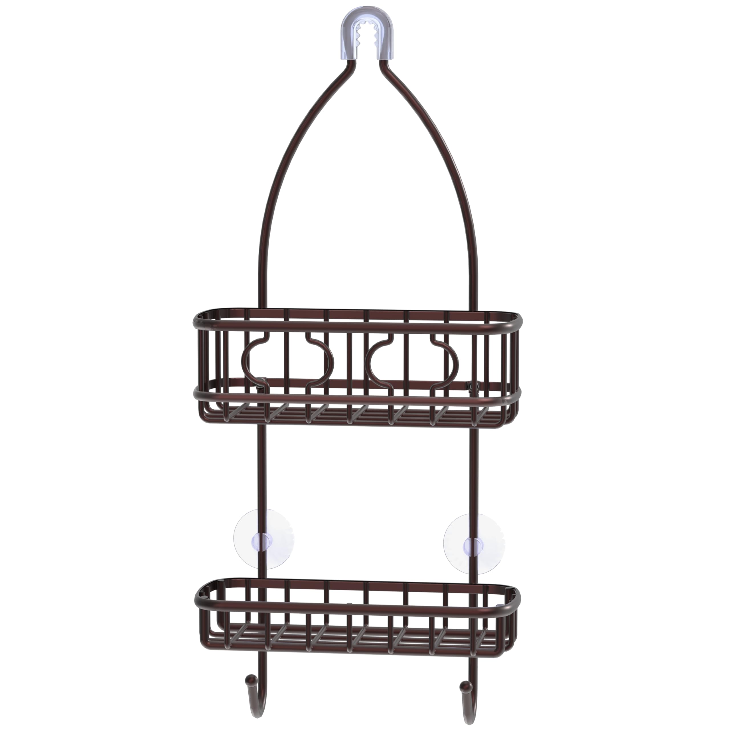 Simple Houseware Bathroom Hanging Shower Head Caddy Organizer, Bronze (22 X 10.2 X 4.2 Inches)