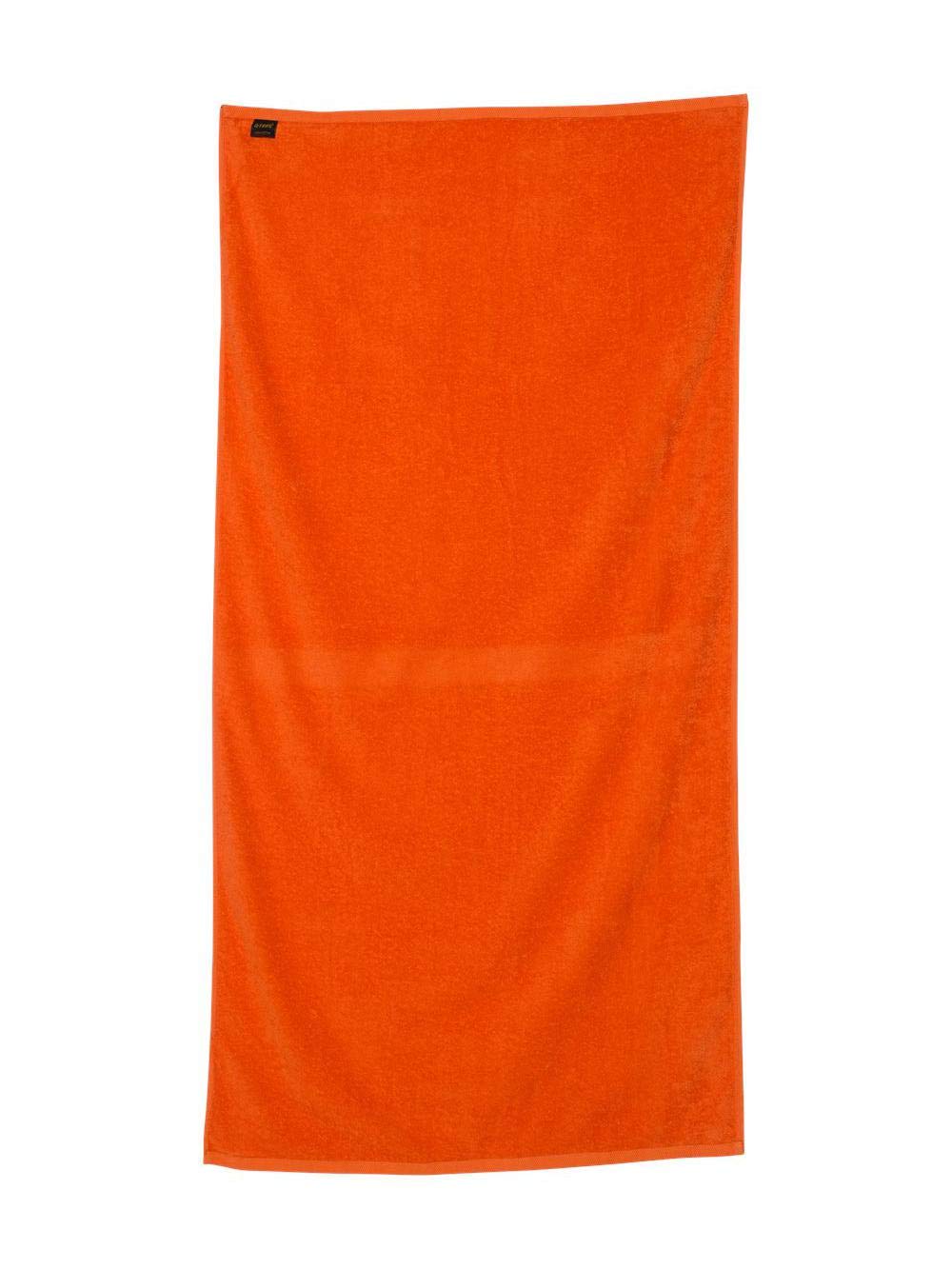 Q-Tees Velour Beach Towel - Orange  One Size