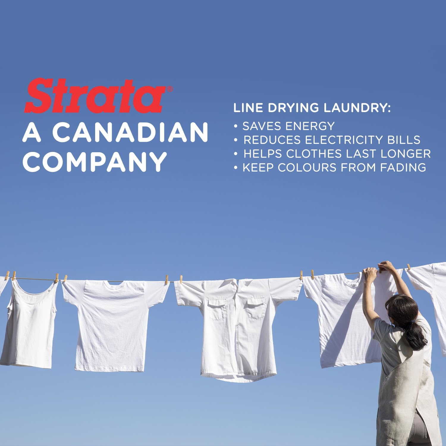 Strata 150 Feet Clothesline Outdoor Heavy Duty Galvanized Wire Steel Cable  Mocha PVC Coating - Clothes Line Wires for Outside Laundry Drying