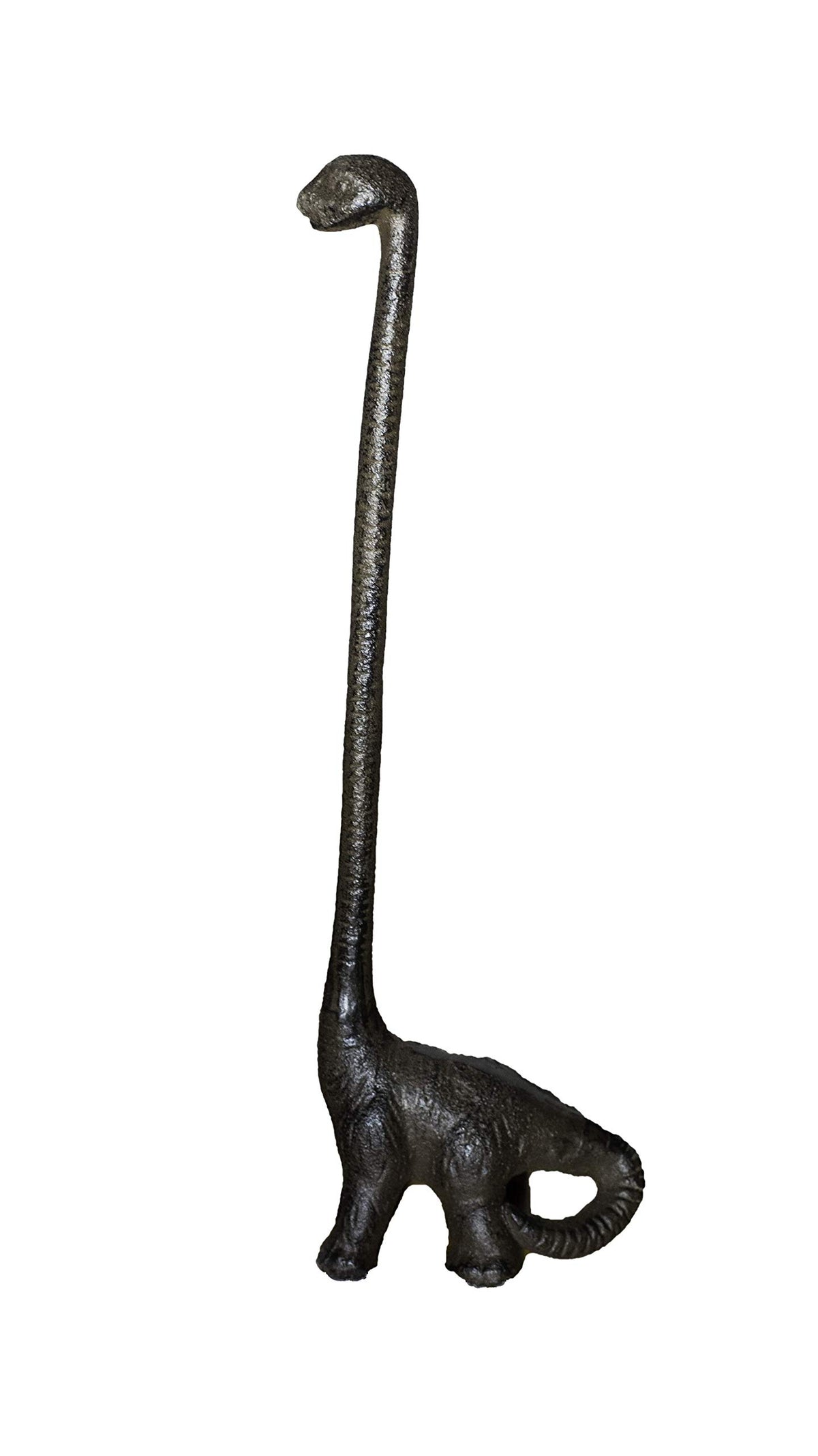 Dinosaur Cast Iron Paper Towel Holder - Sturdy And Functional - Cute Dinosaur Bathroom Decor - Dino Antique Rustic D  Cor Home S