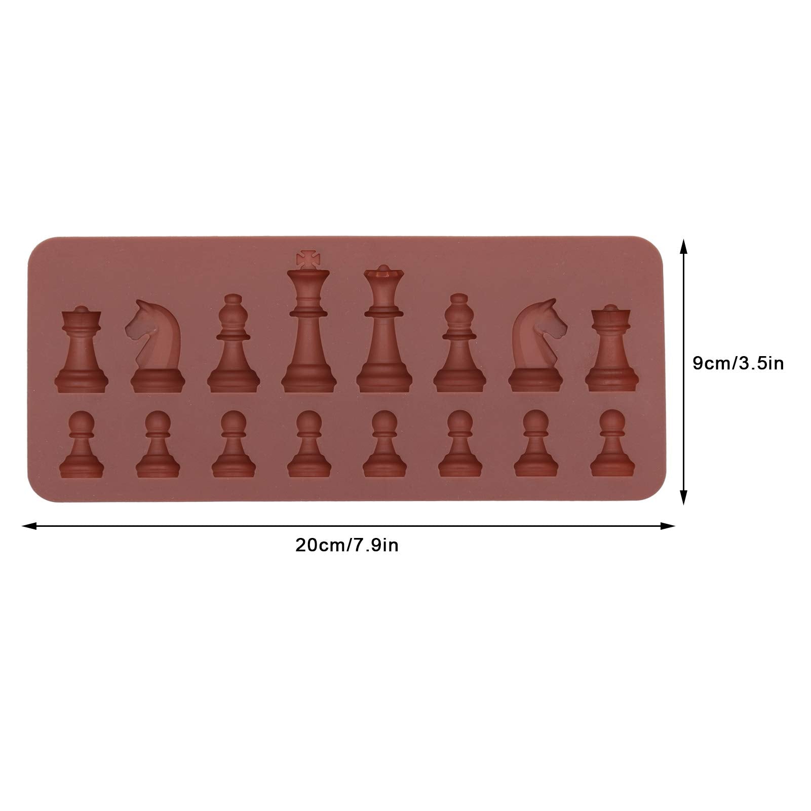 Tnfeeon 4Pcs Chocolate Silicone Chess Shape Silicone Chocolate Cake Chess Chocolate Diy Chocolate Ice Tray