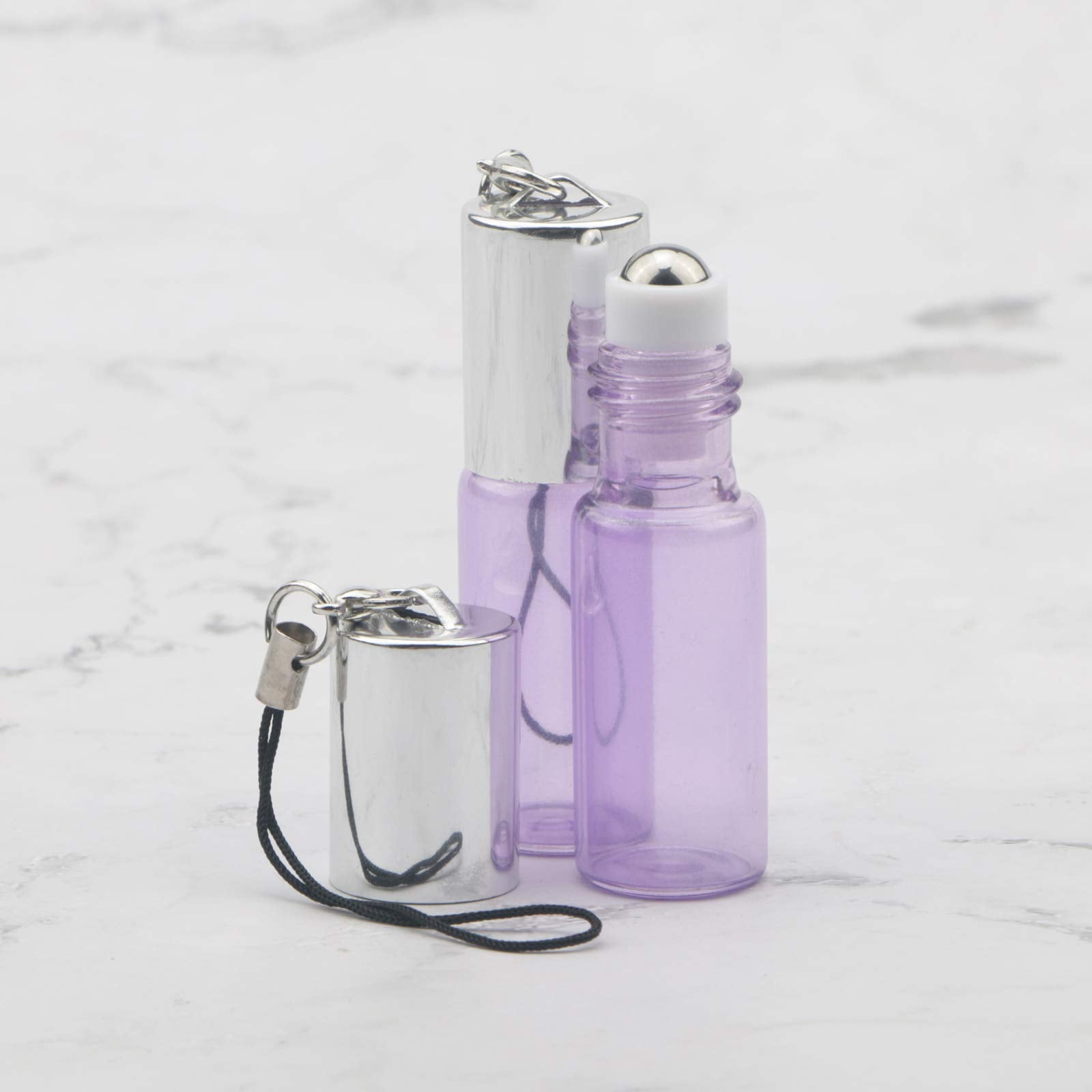 Newzoll Glass Roll-On Bottles Set, 10Pcs 5Ml Roller Bottles With Opener, Stainless Steel Roller Balls Roller Bottles Vials For E