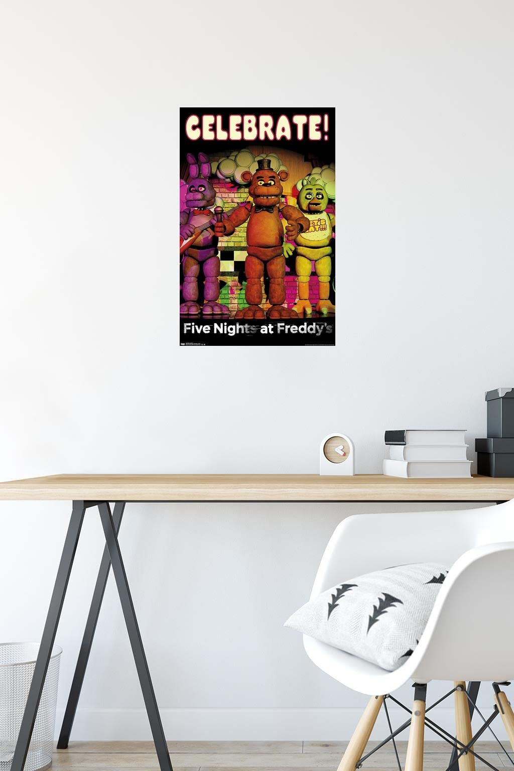 Trends International Five Nights At Freddy'S - Celebrate Wall Poster, 14.725'' X 22.375'', Premium Unframed Version