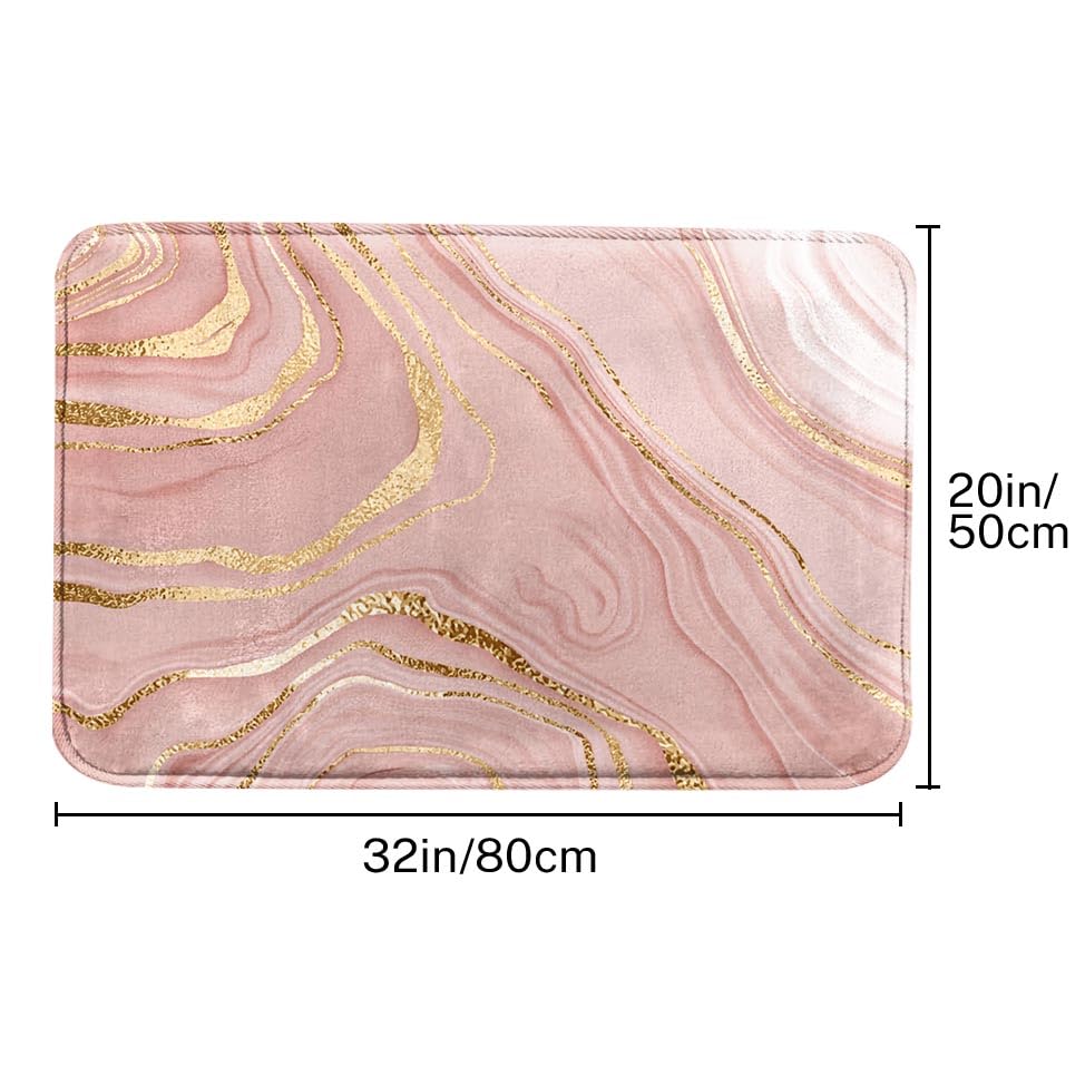 Britimes Bath Mat For Bathroom, Bathroom Mats Rugs No Silp, Marble Washable Cover Floor Rug Carpets Floor Mat Bathroom Decoratio