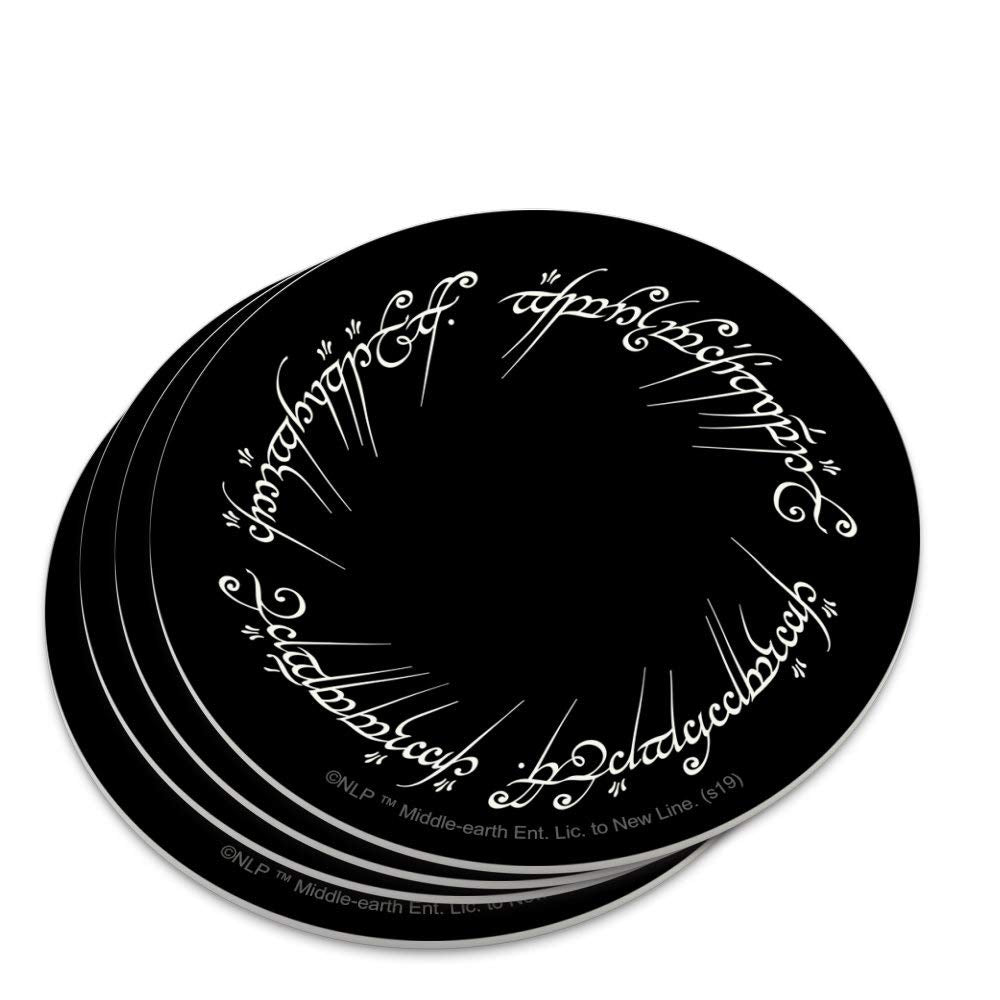 Lord Of The Rings Mordor Script Novelty Coaster Set