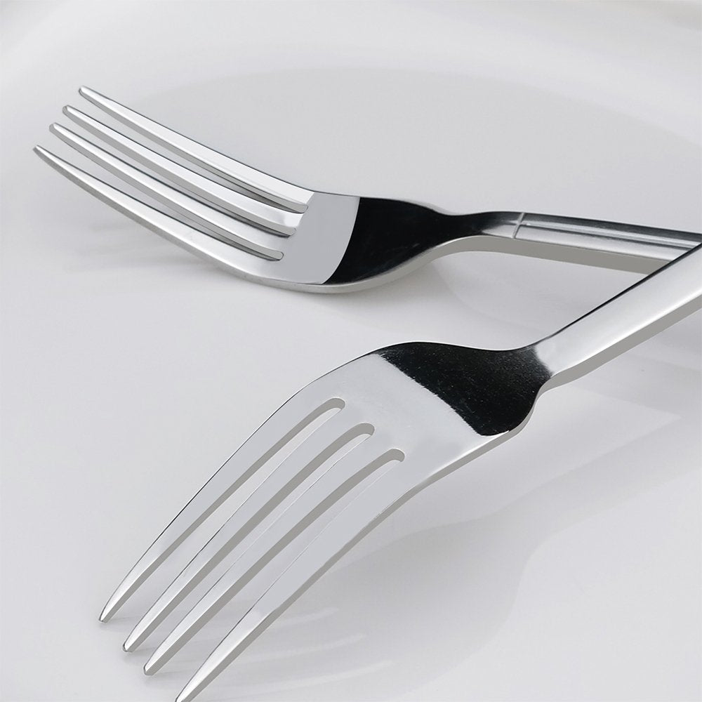 Lesbin 12-Piece Stainless Steel Dinner Forks, 7.97-Inch