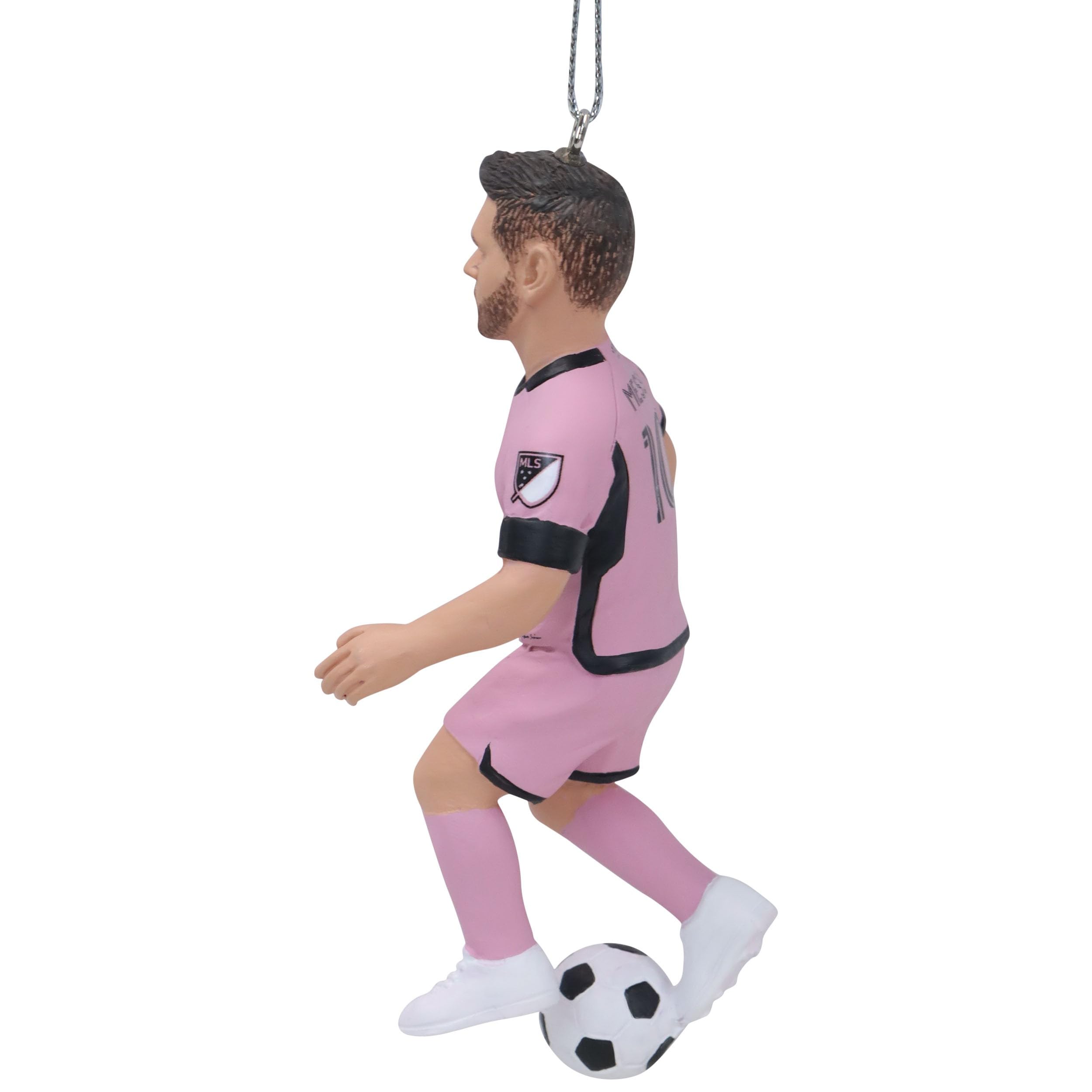 Foco - MLS Officially Licensed Inter Miami 4 Resin Holiday Christmas Tree Soccer Ornament - Lionel Messi