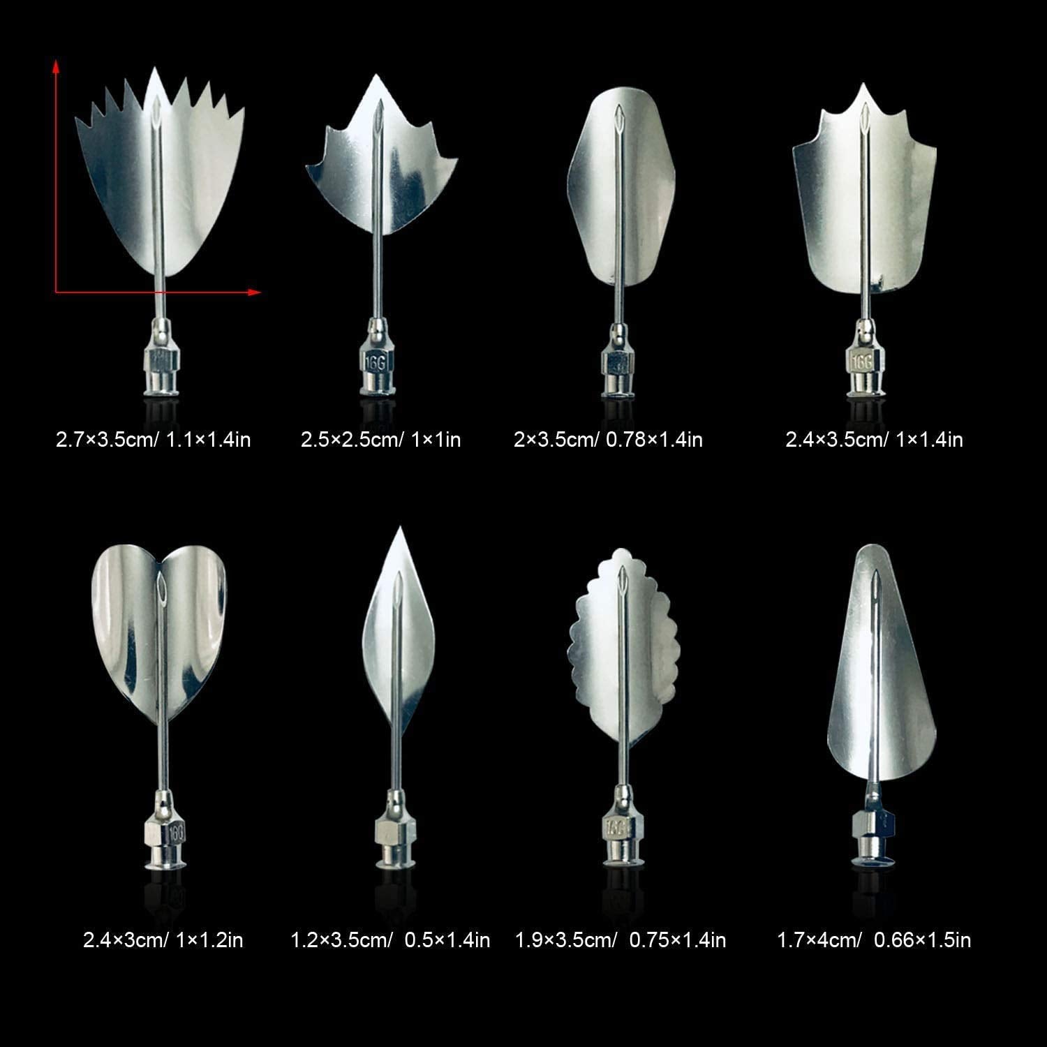 Gelatin Jelly Art Tools 3D Flower Cake Decorating Tool Set Of 20 Piece Diy Needle Tips Pastry Tools