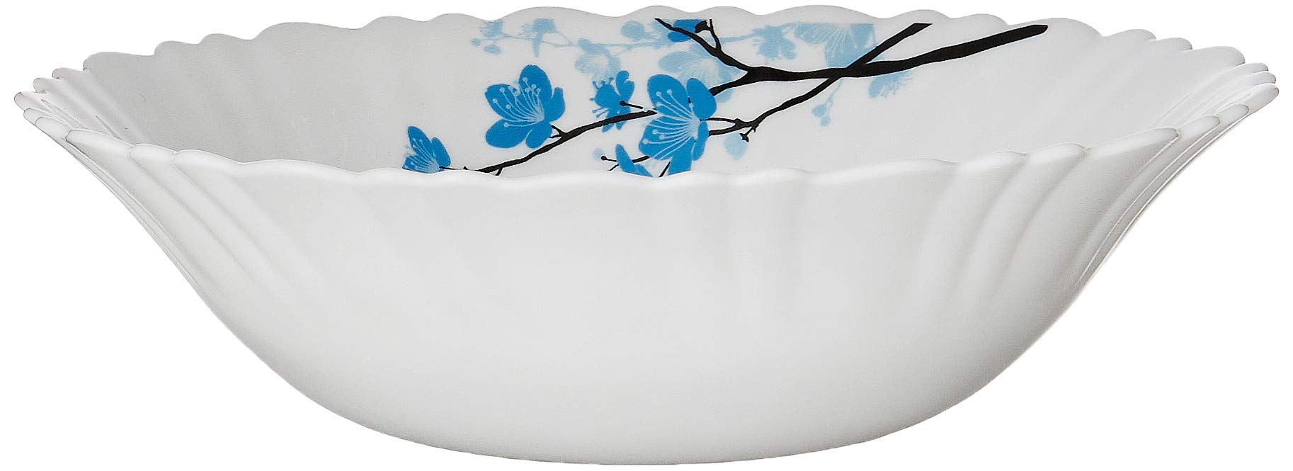 Larah By Borosil Mimosa Opalware 2 Pc Multipurpose Bowl Set | 500 Ml Each | Microwave & Dishwasher Safe, Bone-Ash Free | Crocker
