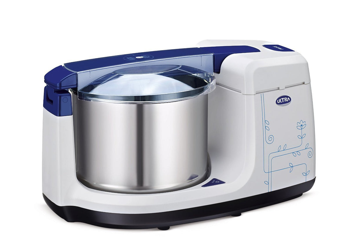 Elgi Ultra Bigg+ 2.5 Liter Table Top Wet Grinder | With Atta Kneader 110 Volt For Usa & Canada, Blue